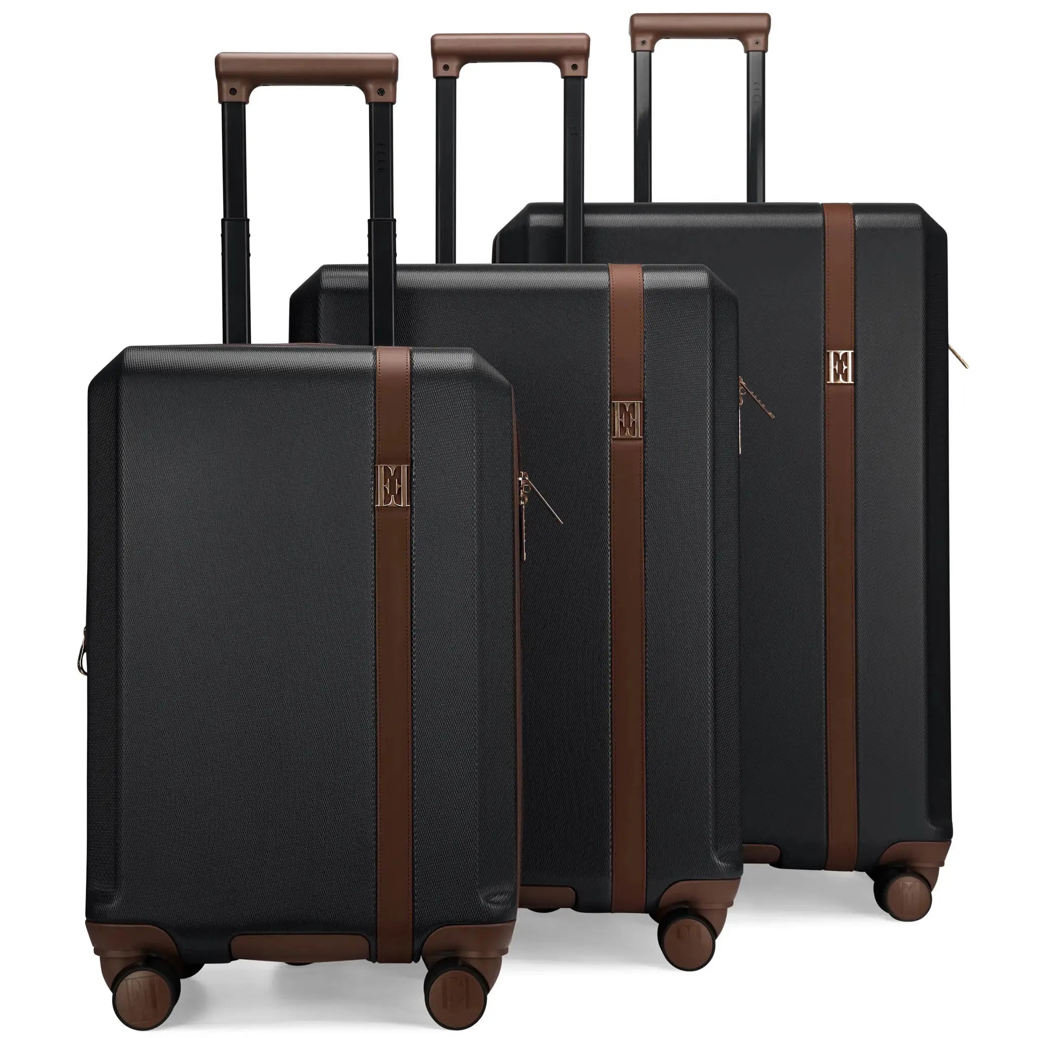 Luxe Journey 3-Piece Expandable Vintage Suitcase Set - Perfect for Travel, Vacations & Business Trips