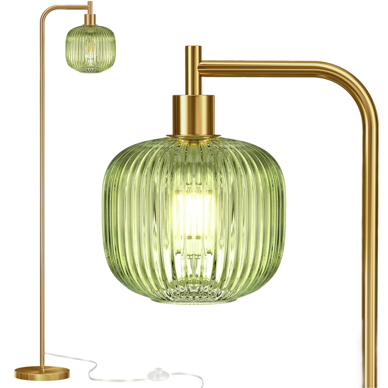 Modern Glass Floor Lamp for Living Room & Bedroom - 67