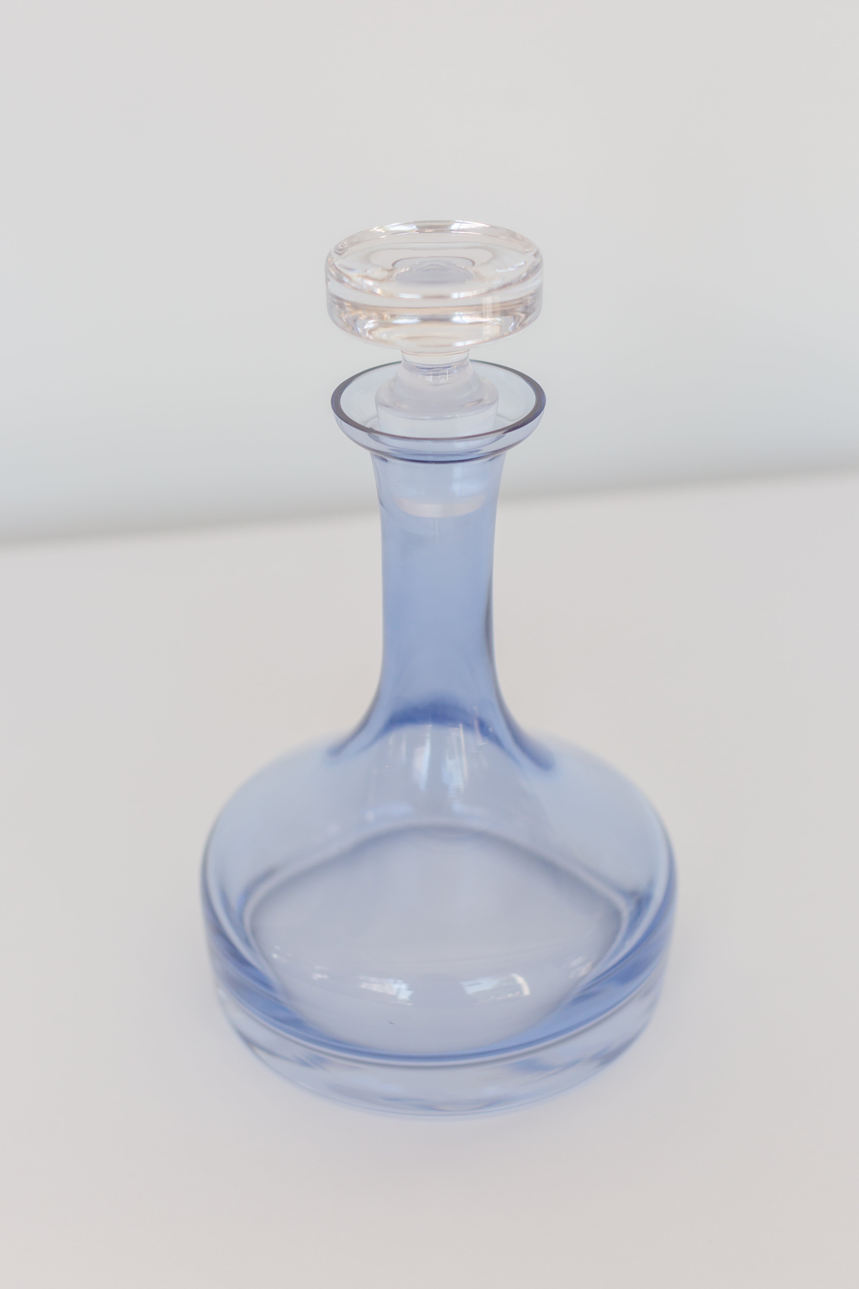 Elegant Estelle Colored Glass Decanter Set - Cobalt Blue Wine Carafe for Home Bar & Gift Giving | Perfect for Red Wine Aeration, Dinner Parties & Special Occasions