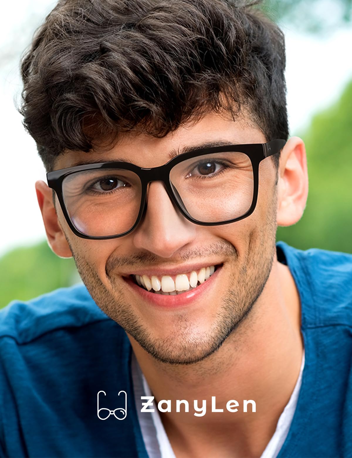 Blue Light Blocking Glasses for Women & Men - Anti Glare Computer Gaming Glasses with TR90 Frame (Black/Clear) - Reduce Eye Strain for Work, Gaming & Screen Time