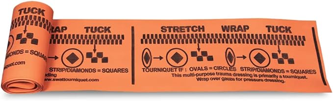 SWAT-T Tourniquet - 10.2 x 137cm Emergency First Aid Kit for Tactical, Military & Outdoor Survival - Perfect for Hiking, Camping & Trauma Situations