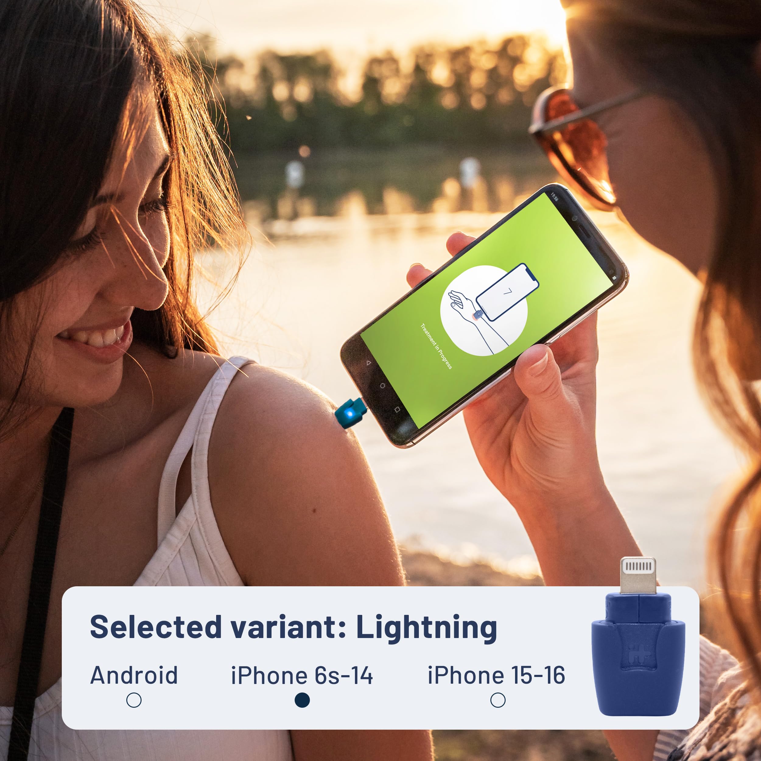 Heat It - Smartphone-Powered Insect Bite Healer for iPhone 6s to 14 (Lightning) - Chemical-Free Itch & Pain Relief with Concentrated Heat - Perfect for Outdoor Camping, Hiking, and Travel First Aid