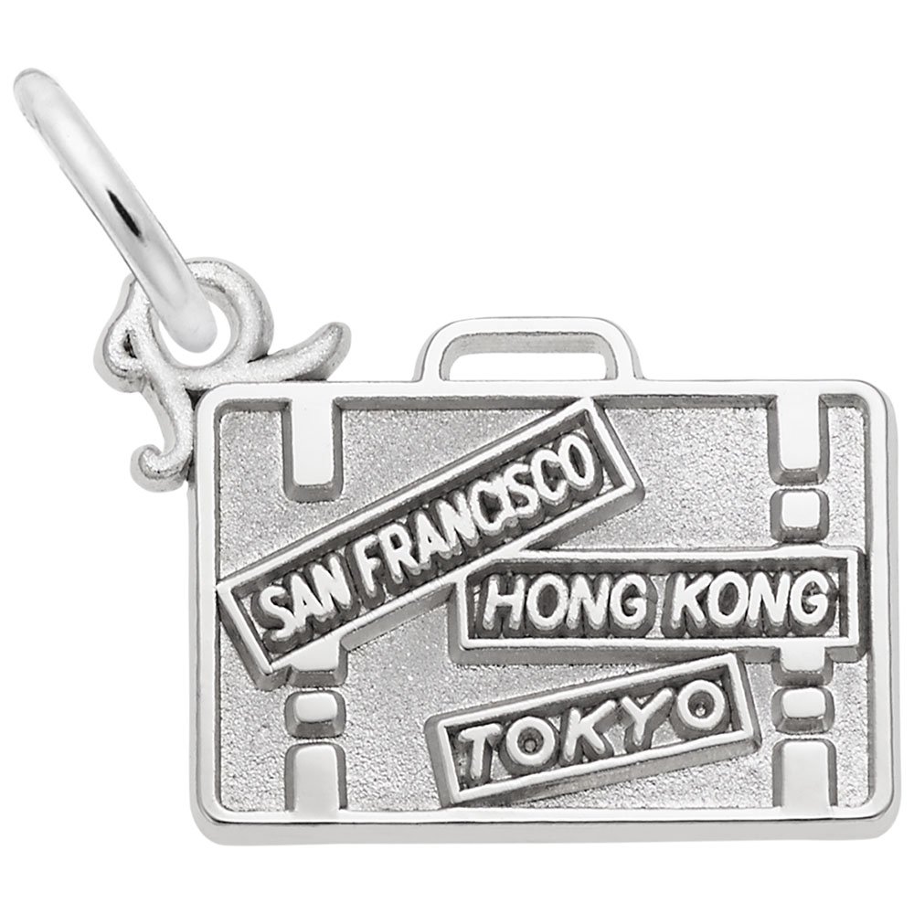 Stylish Suitcase Charm - Elegant Travel-Themed Pendant for Bracelets & Necklaces - Perfect for Travel Lovers, Vacation Jewelry Gifts