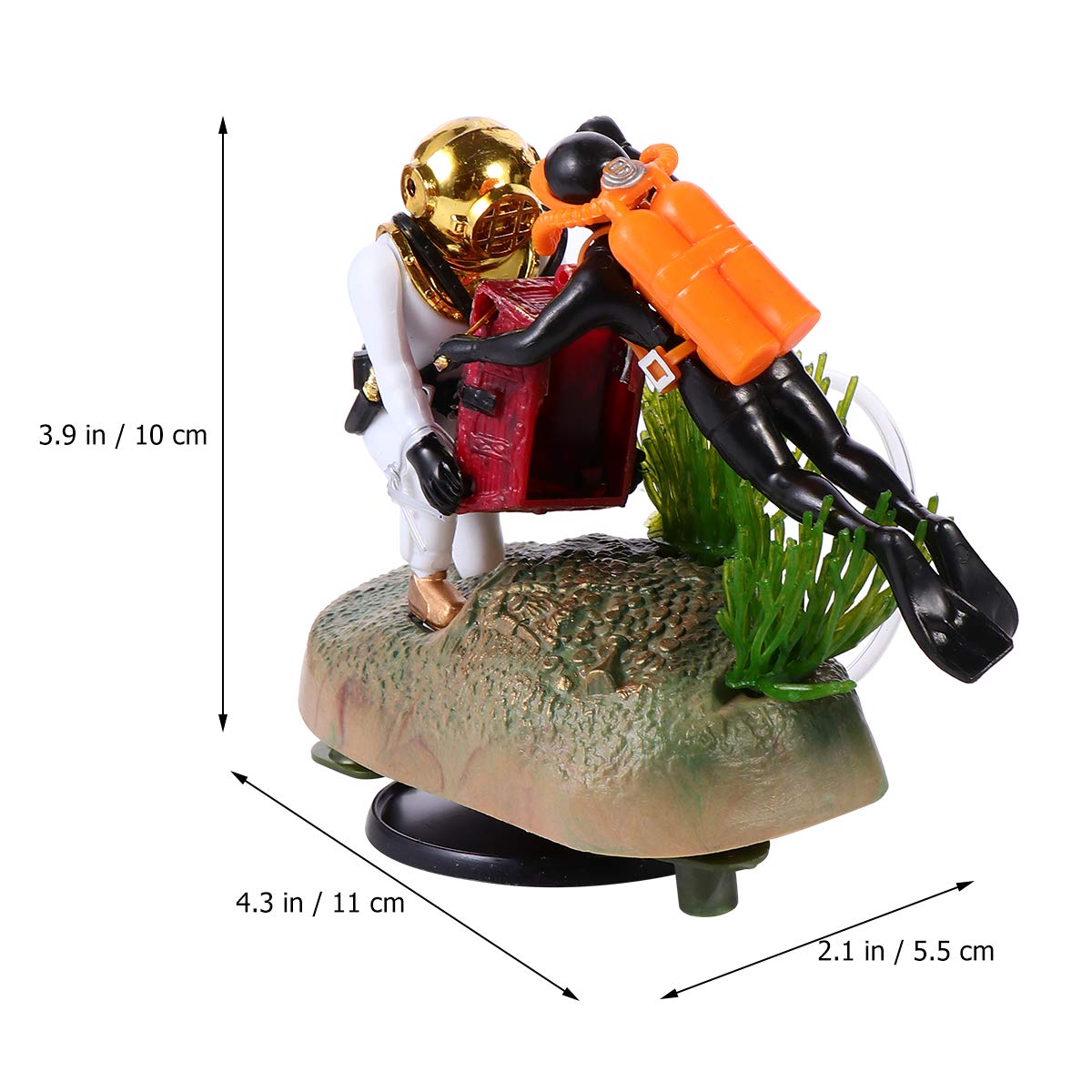 Retro Resin Aquarium Decorations - Fish Tank Stand & Air Ornament for Desktop, Home & Office - Perfect for Aquascaping & Fish Tank Landscaping