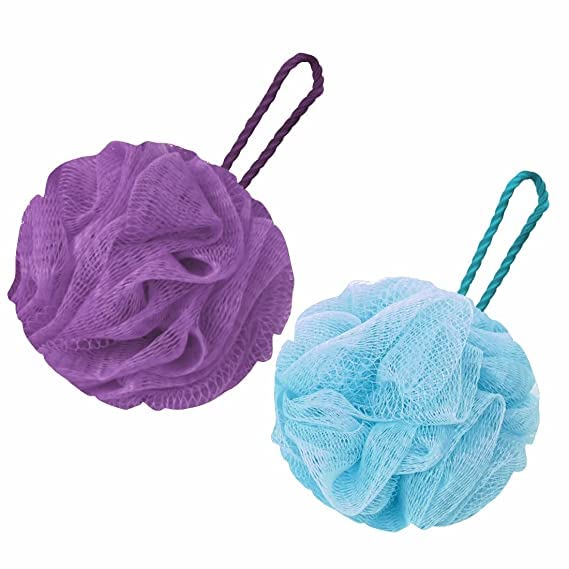 Premium Round Bath Sponge & Loofah Back Scrubber Set - 9-Piece Exfoliating Shower Essentials for Women & Men - Perfect for Body Cleansing, Dead Skin Removal & Spa Relaxation at Home