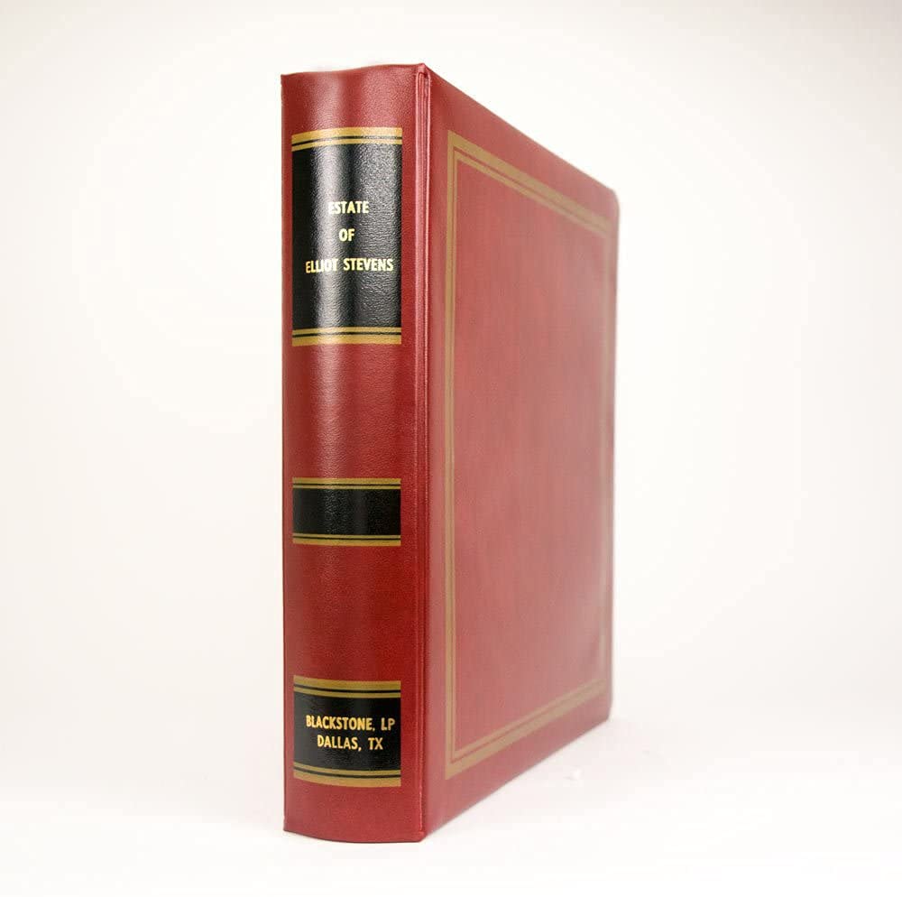 Blumberg Professional Trust Portfolio - Gold Lettered Binder with Client & Firm Name, Includes 10-Part Trust Index - Perfect for Estate Planning, Financial Advisors & Legal Document Organization