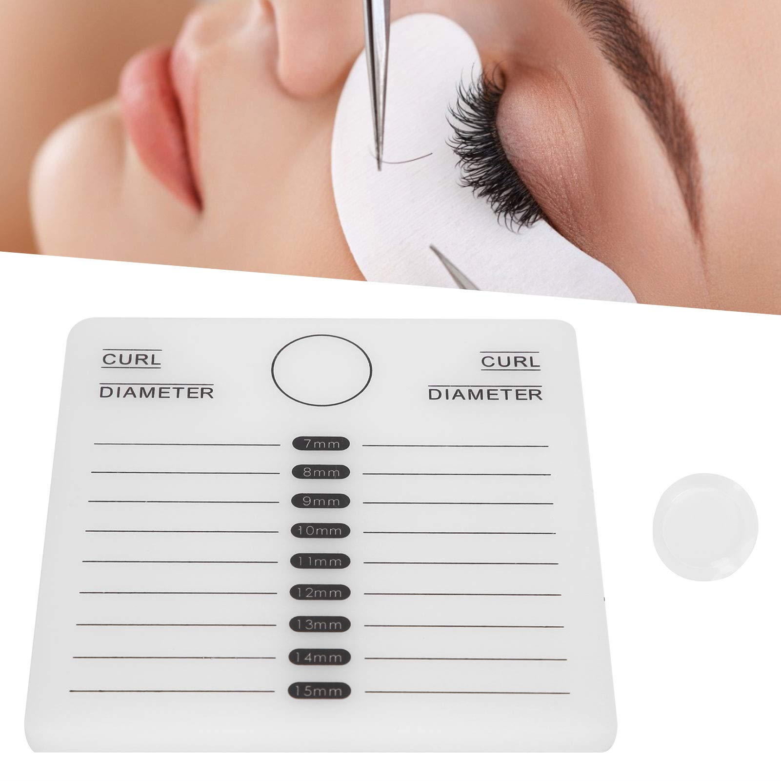 Acrylic White Silicone Eyelash Extension Tray - Professional Lash Organizer for Beauty Salon & Eyelash Techs | Perfect for Lash Extension Storage & Salon Organization