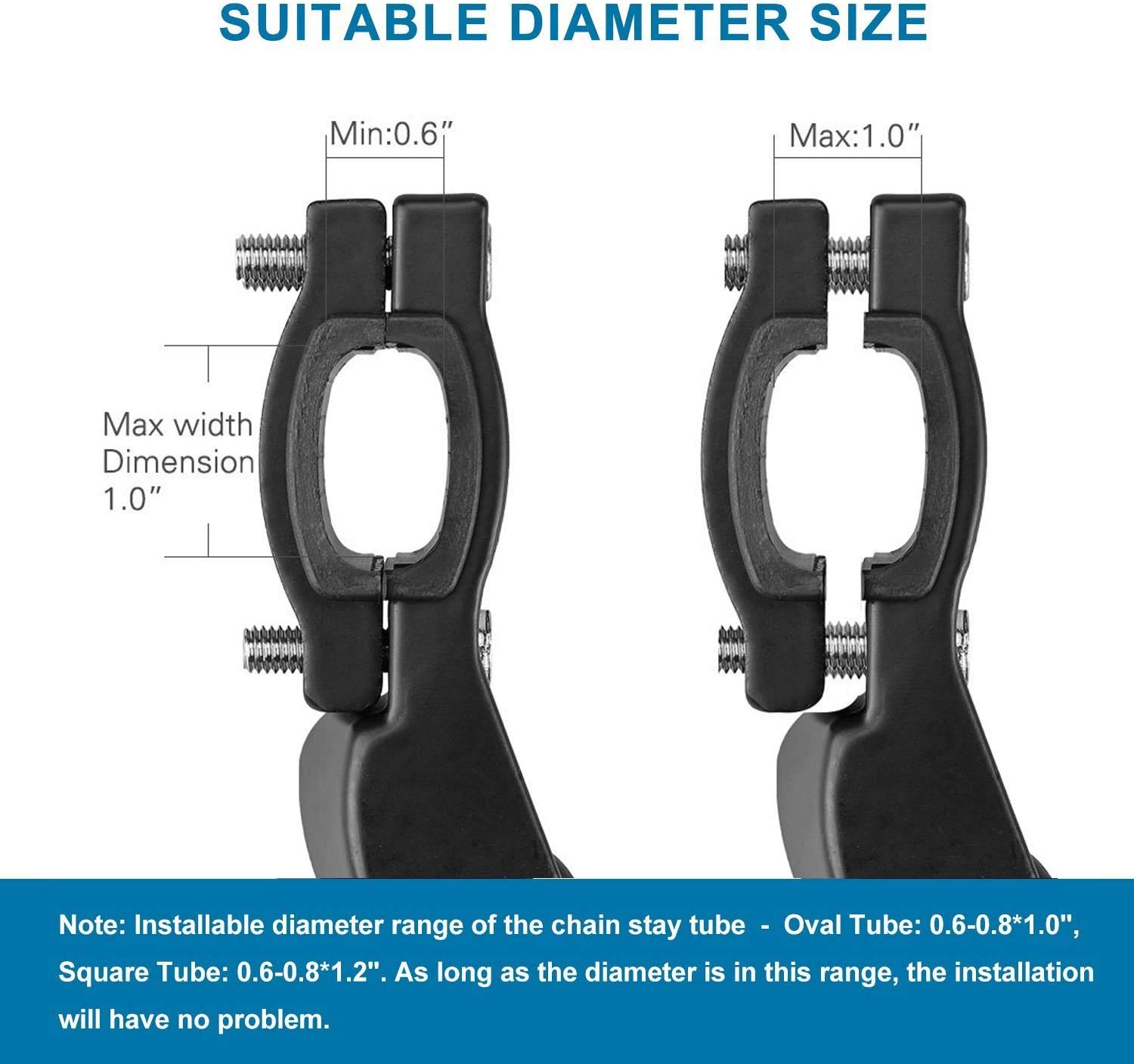 Adjustable Bike Kickstand - Universal Side Support Stand for 22
