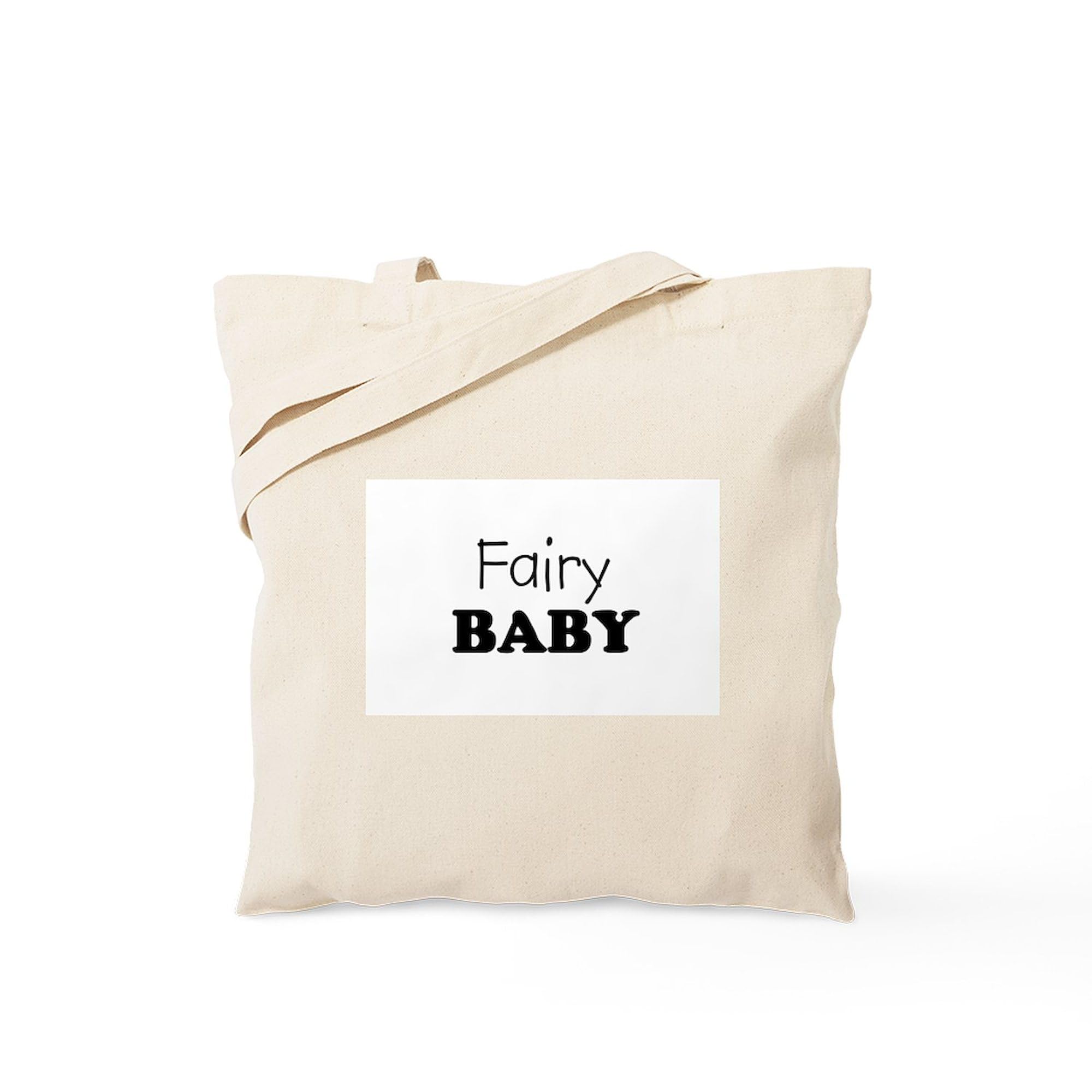Fairy Baby Tote Bag - Natural Canvas Reusable Shopping Bag for Women | Eco-Friendly Grocery Tote | Perfect for Beach, Market & Daily Use