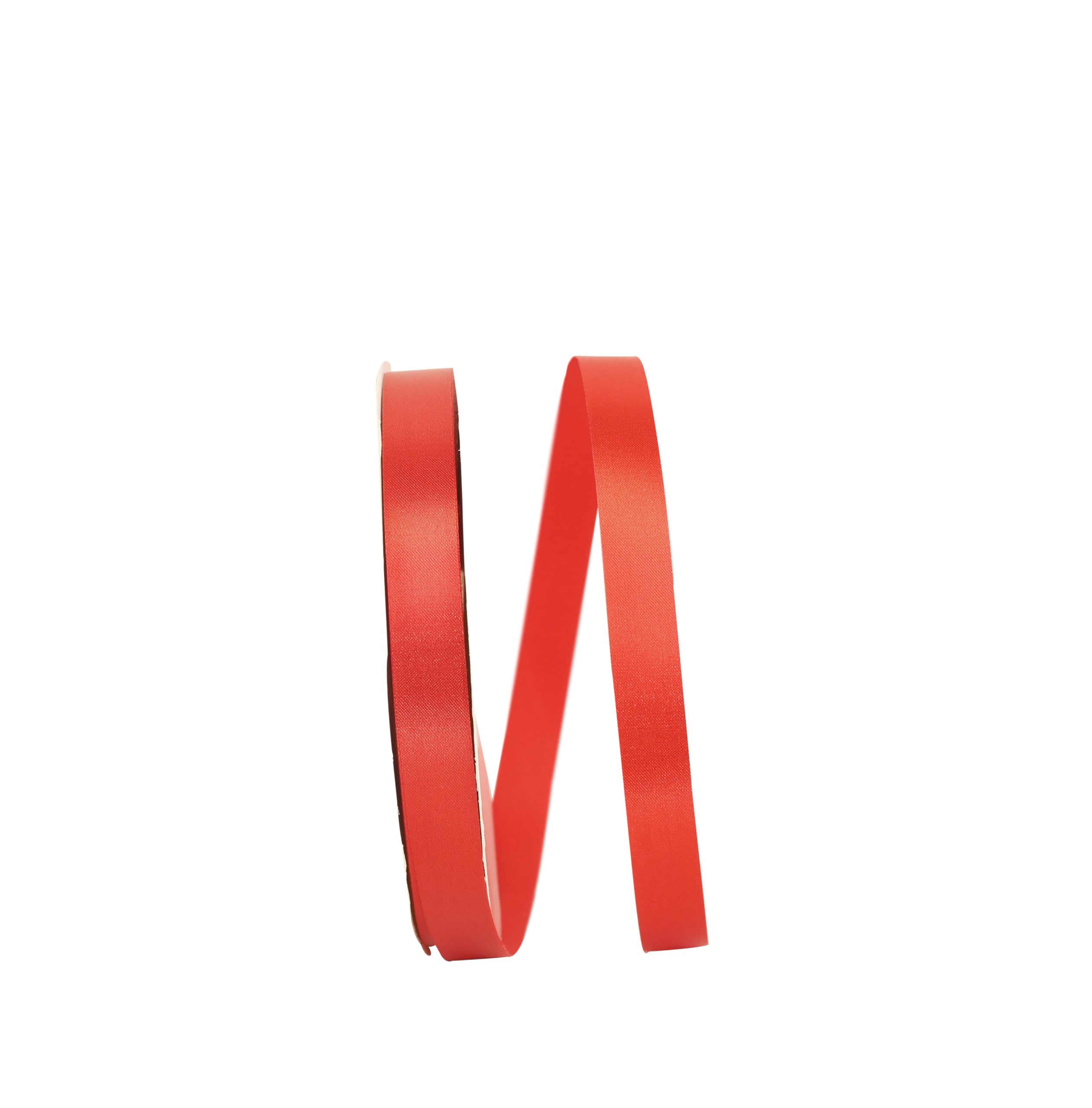 Reliant Single Face Satin Allure SFS Ribbon - 5/8 Inch x 100 Yards, Red - Perfect for Gift Wrapping, Crafts, and DIY Wedding Decorations