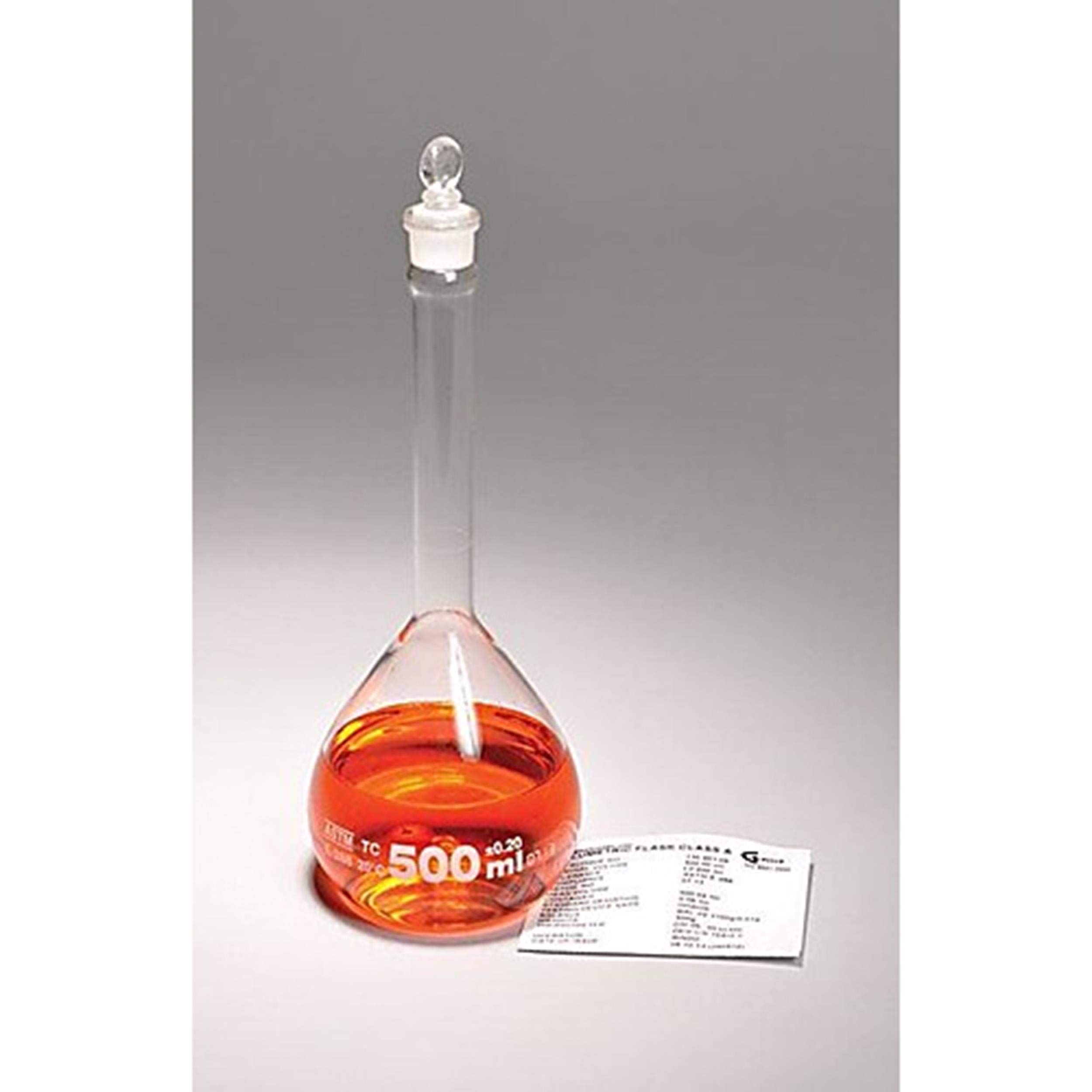 United Scientific Supplies FG5640-2000QR Class A Certified 2000ml Volumetric Flask with #27 Glass Stopper - Laboratory Glassware for Precise Chemical Measurements & Mixing Solutions