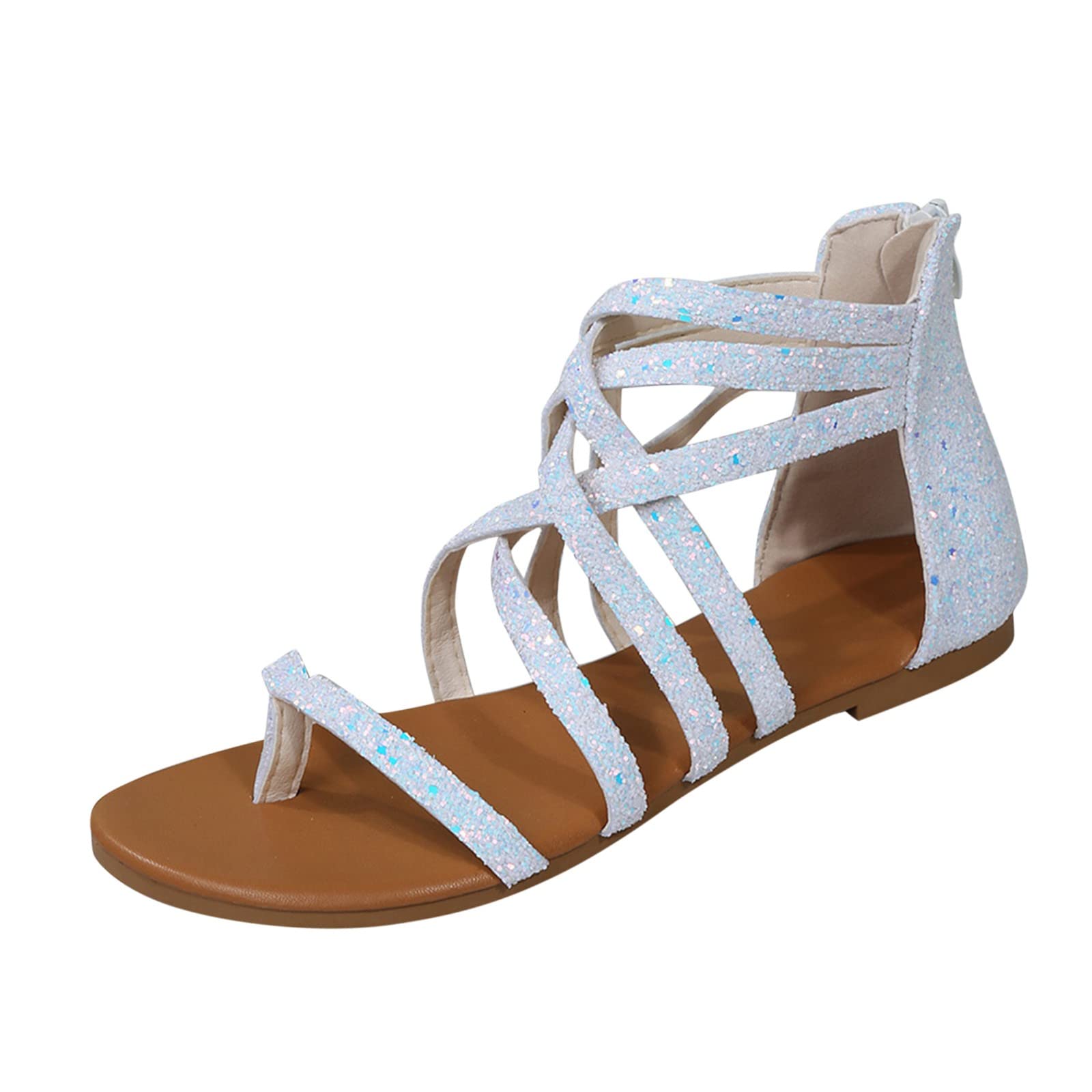 MLAGJSS Women's Closed Toe Summer Sandals - Gladiator Work Sandals with Wedge Heel for Ladies | Perfect for Office, Casual Outings & Summer Vacations