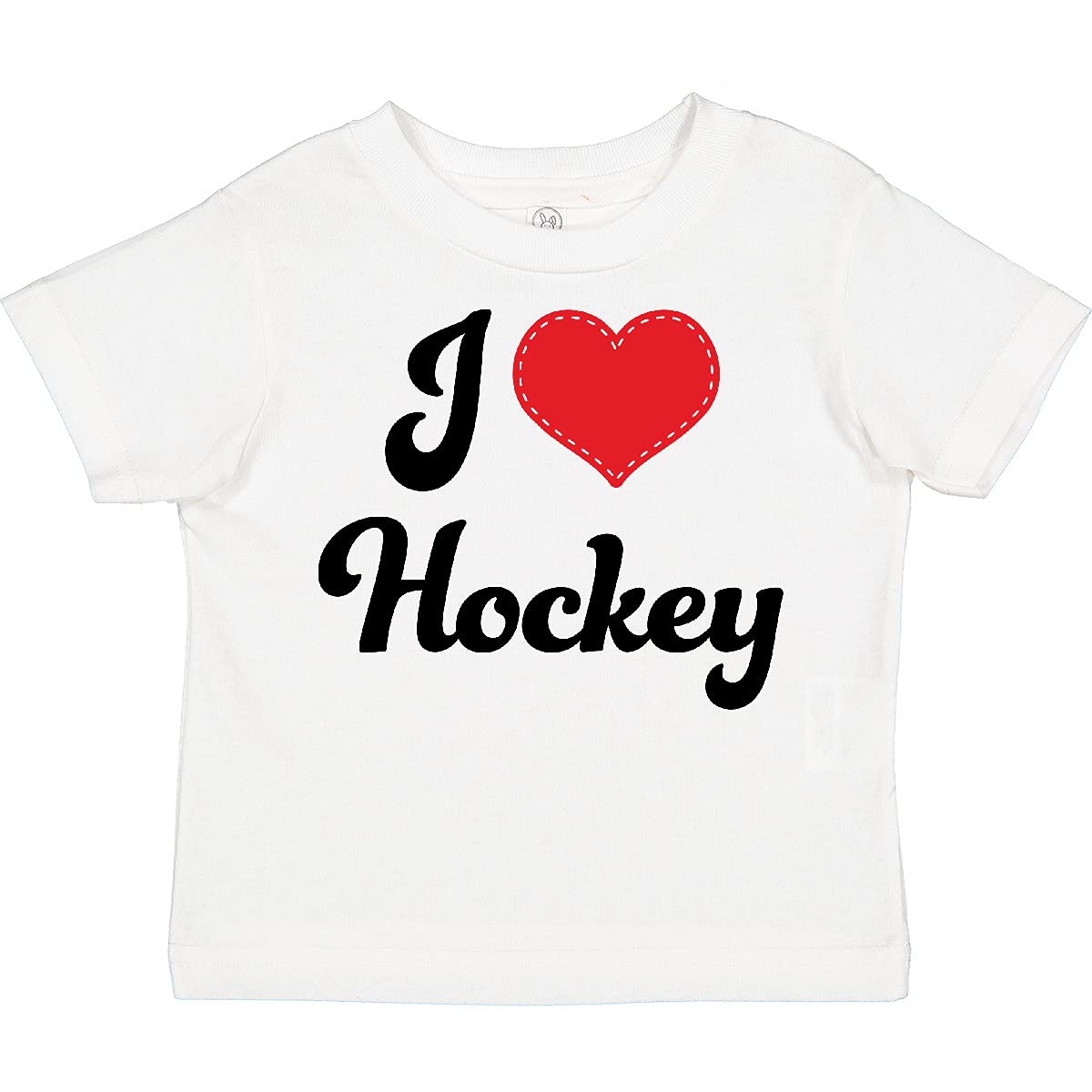 Inktastic I Love Hockey Toddler T-Shirt - Cute Hockey Fan Outfit for Kids | Perfect for Game Day, Birthday Gifts & Sports Events