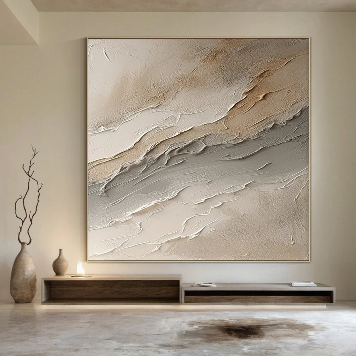 Abstract Painting #AB 338 - Modern Wall Art for Home & Office Decor | Large Canvas Artwork for Living Room, Bedroom, or Workspace
