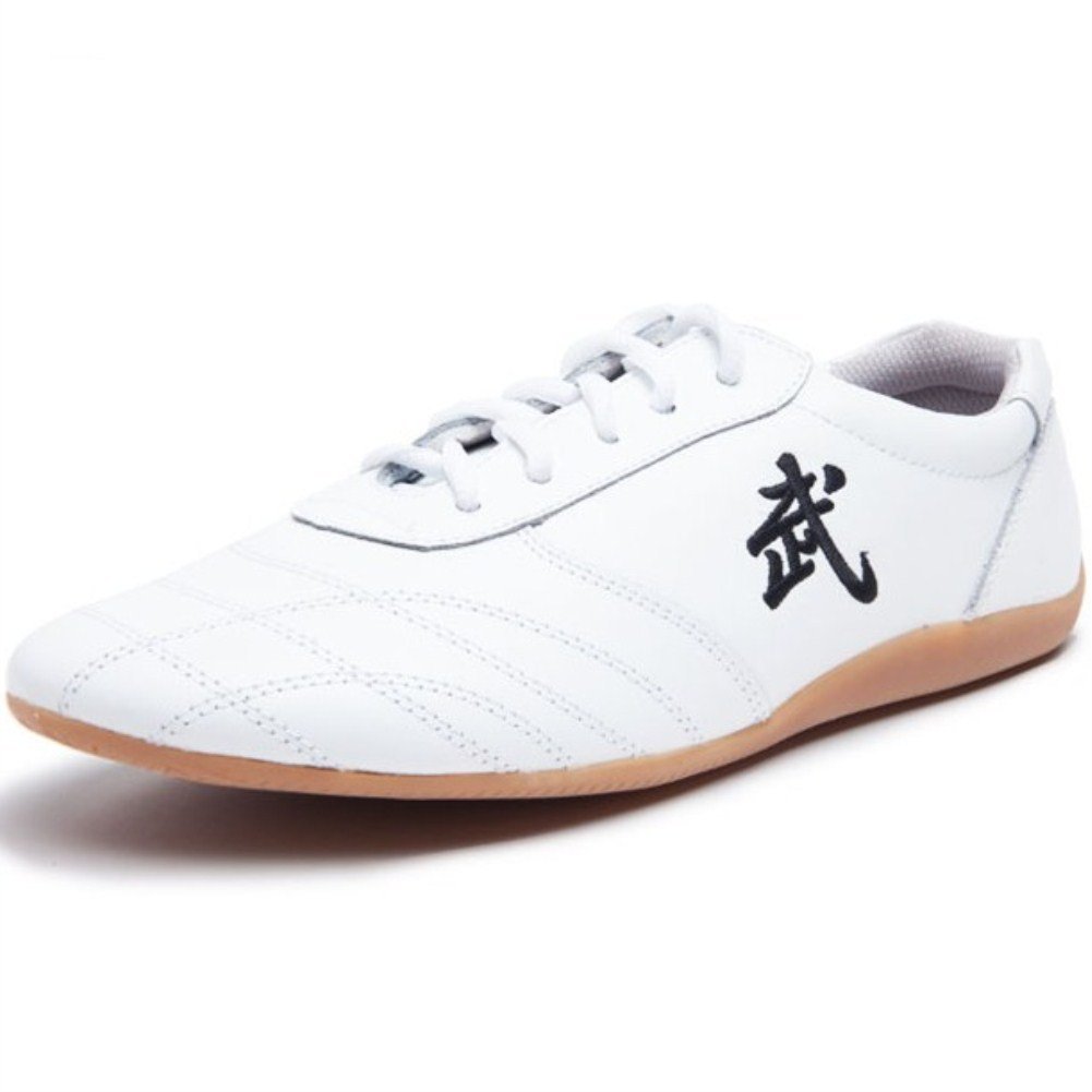 Premium Genuine Leather Tai Chi Shoes for Men & Women - Kung Fu, Martial Arts, Chi Kung & Boxing Training - Lightweight & Flexible for Indoor & Outdoor Practice
