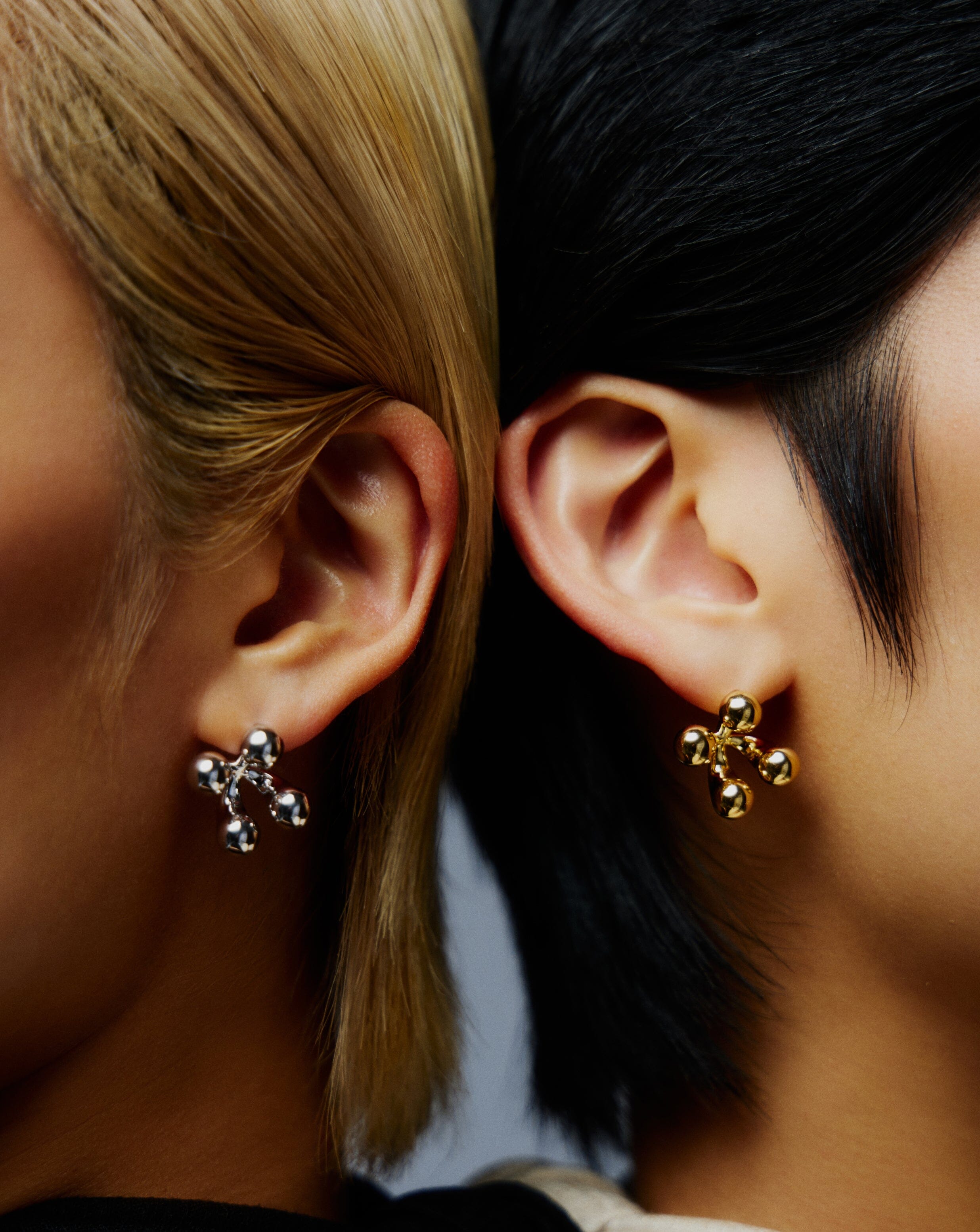 Atom Oversized Stud Earrings - 18k Gold Plated Fashion Jewelry for Women | Perfect for Parties, Weddings & Everyday Wear