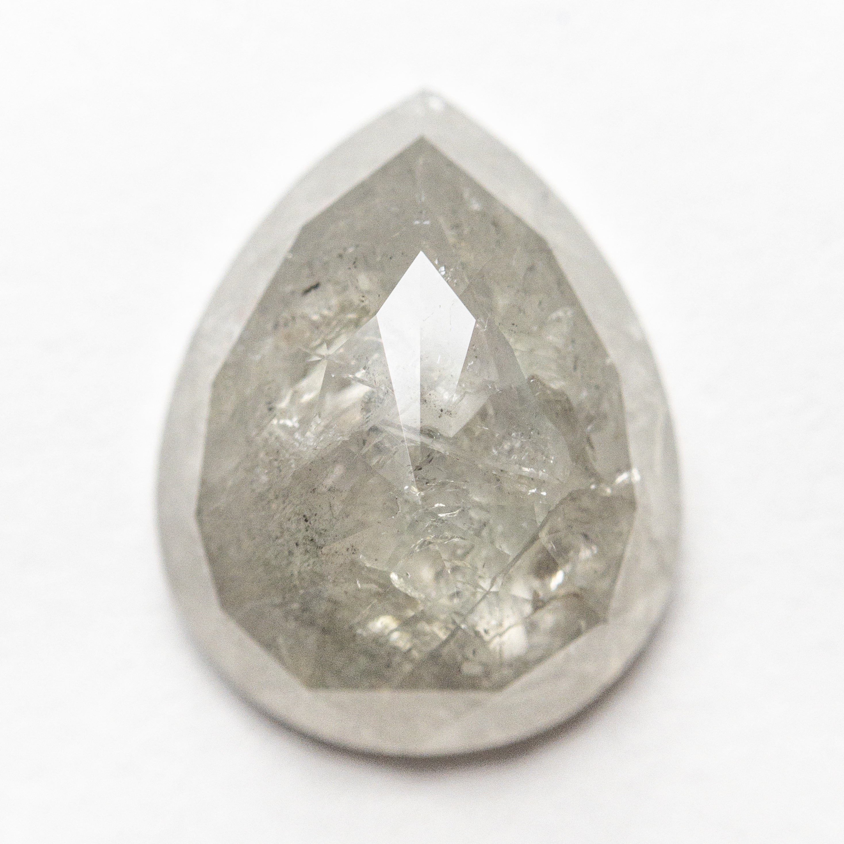 5.34ct Pear Rose Cut Diamond (13.33x10.60x4.69mm) - Elegant Rose Cut Gemstone for Engagement Rings & Fine Jewelry - Perfect for Bridal, Anniversary & Special Occasion Gifts