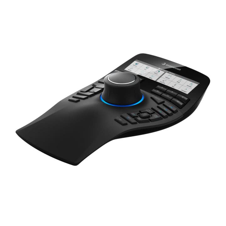 3Dconnexion SpaceMouse Enterprise Black - Professional 3D Navigation Device for CAD/CAM/3D Modeling | Perfect for Engineers, Architects & Designers | Works with SolidWorks, AutoCAD, Maya & More