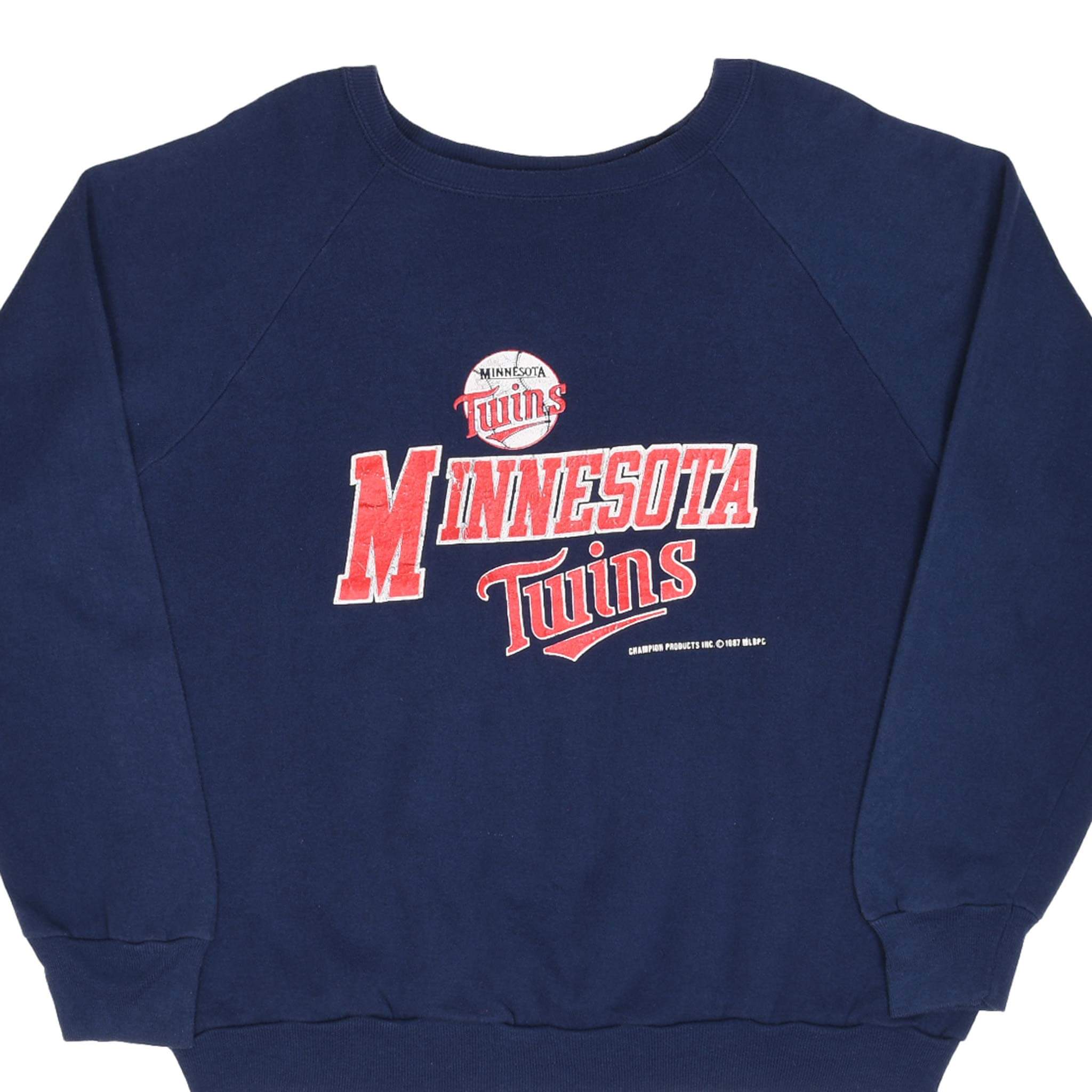 Vintage Champion Sweatshirt MLB Minnesota Twins 1987 XL Made in USA - Retro Baseball Fan Gift for Men & Women - Perfect for Game Day & Casual Wear