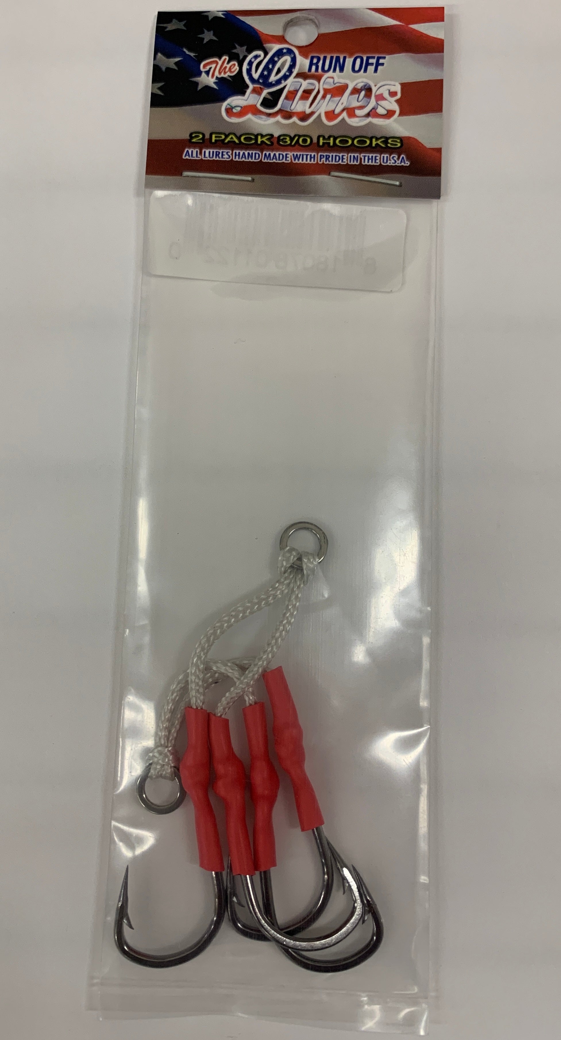 2 Pack 3/0 Double Assist Fishing Hooks - Strong Saltwater & Freshwater Hooks for Tuna, Swordfish, and Big Game Fishing - Perfect for Offshore and Deep Sea Angling