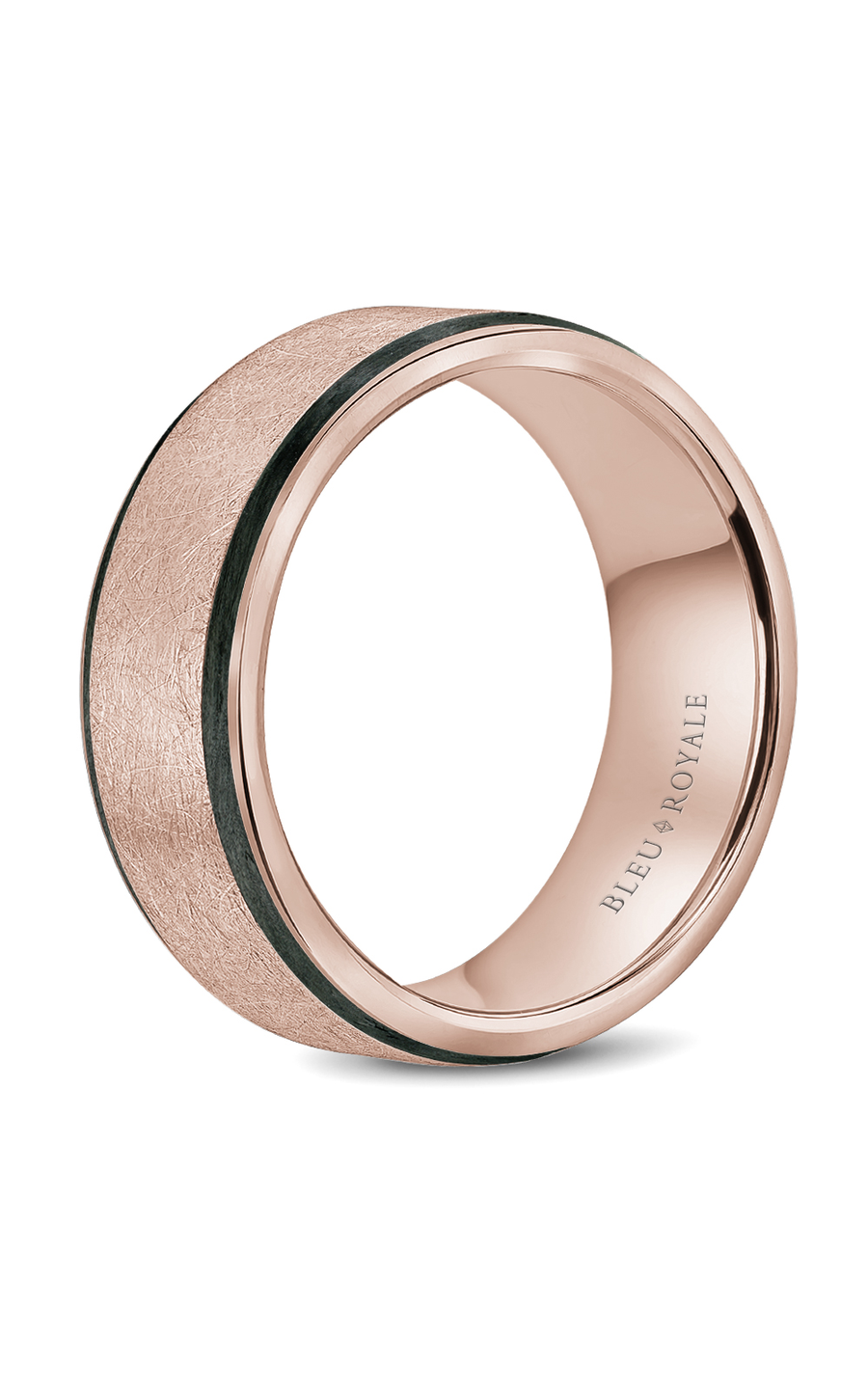 Bleu Royale Men's Wedding Band RYL 048R75 - 14K Rose Gold Classic Ring for Grooms, Engagement & Anniversary Gifts - Perfect for Weddings, Proposals & Special Occasions