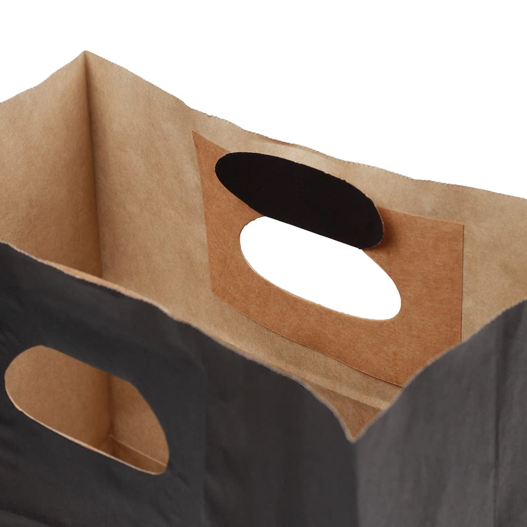 Eco-Friendly Rectangle Paper Take Out Bags with Handles - 11