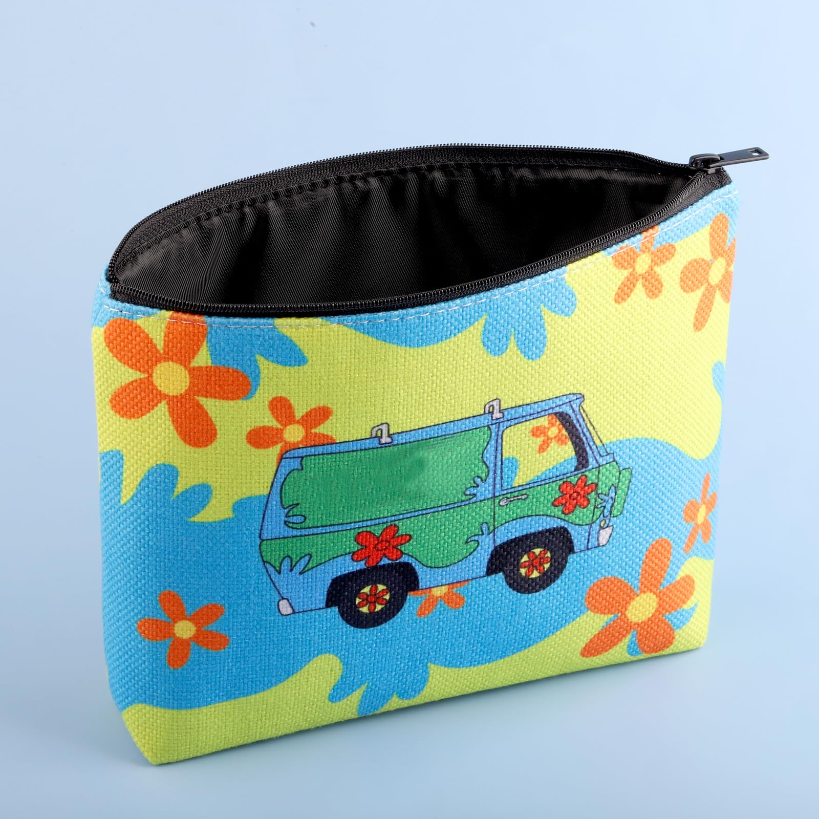 Cartoon Movie Themed Makeup Bag - Mystery Van Cosmetic Pouch for Best Friend Gifts & Travel Essentials | Perfect for Cosplay, Birthday Presents & Daily Beauty Storage