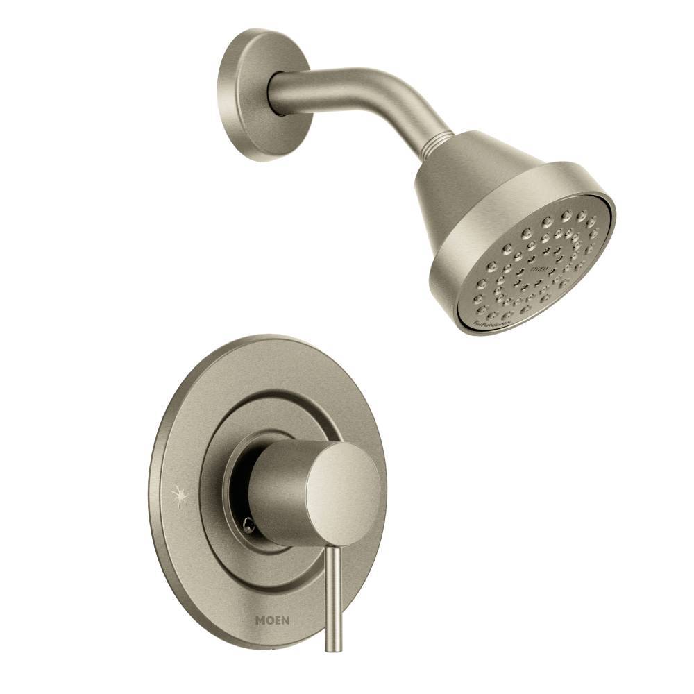 Moen T2192EPBN Align Eco Performance Posi Temp Shower Trim in Brushed Nickel - Water-Saving Bathroom Faucet for Modern Homes & Eco-Friendly Showers
