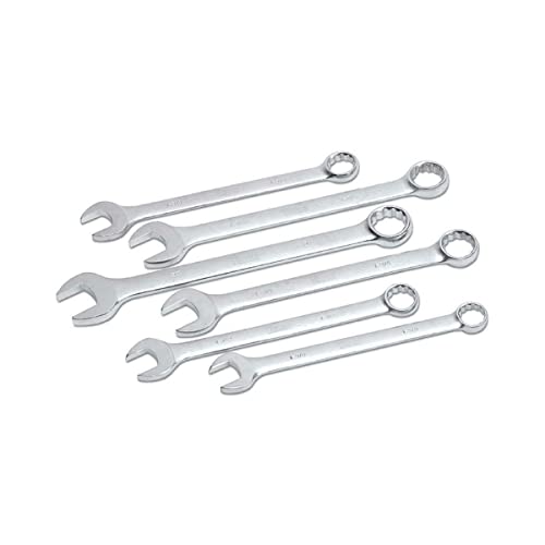 Titan Tools 17290 6-Piece SAE Jumbo Combination Wrench Set - Heavy Duty Mechanics Tool for Automotive Repair, Plumbing & DIY Projects