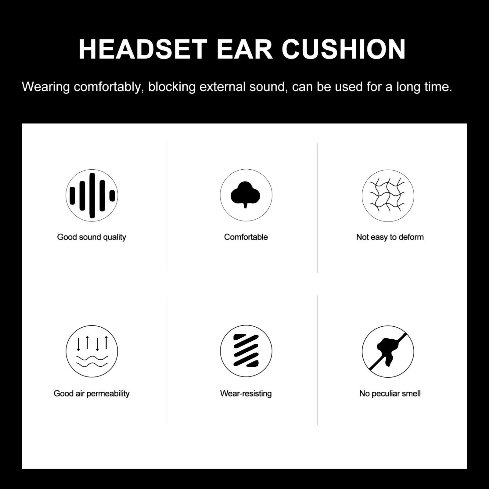 Mobestech 40mm Foam Ear Pad Replacement - 20pcs Soft Cushion Earpads for Headphones - Comfortable Noise Isolation for Gaming, Music & Office Use
