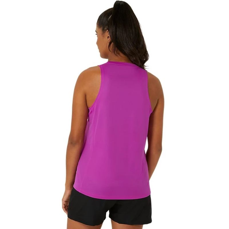 ASICS Women's Silver Running Tank Top - Lightweight Breathable Workout Shirt for Gym, Jogging & Fitness Training