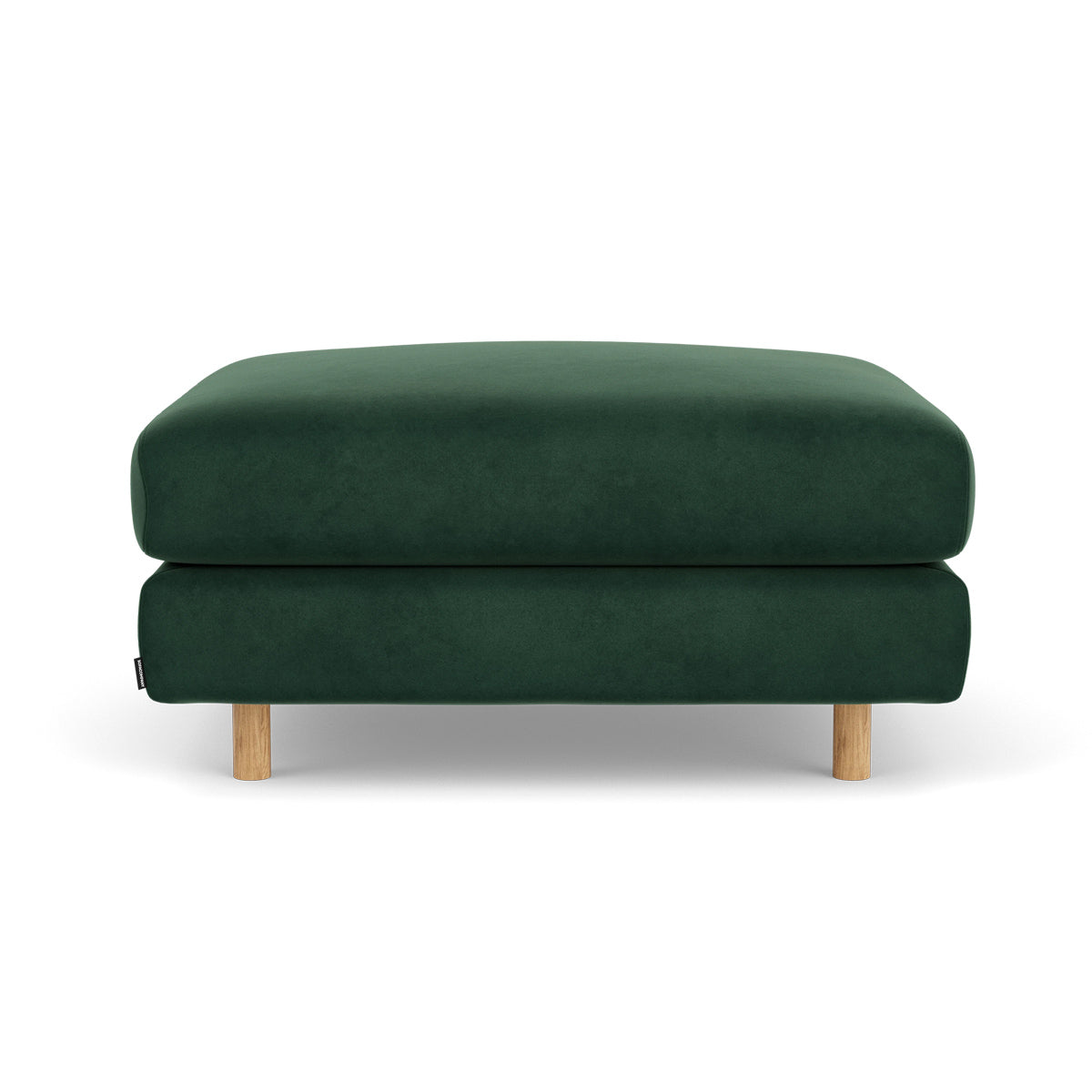 Luxury Dylan Velvet Ottoman - Soft Velvet Upholstered Storage Footrest Stool for Living Room, Bedroom & Home Decor - Perfect for Extra Seating, Footrest & Stylish Storage