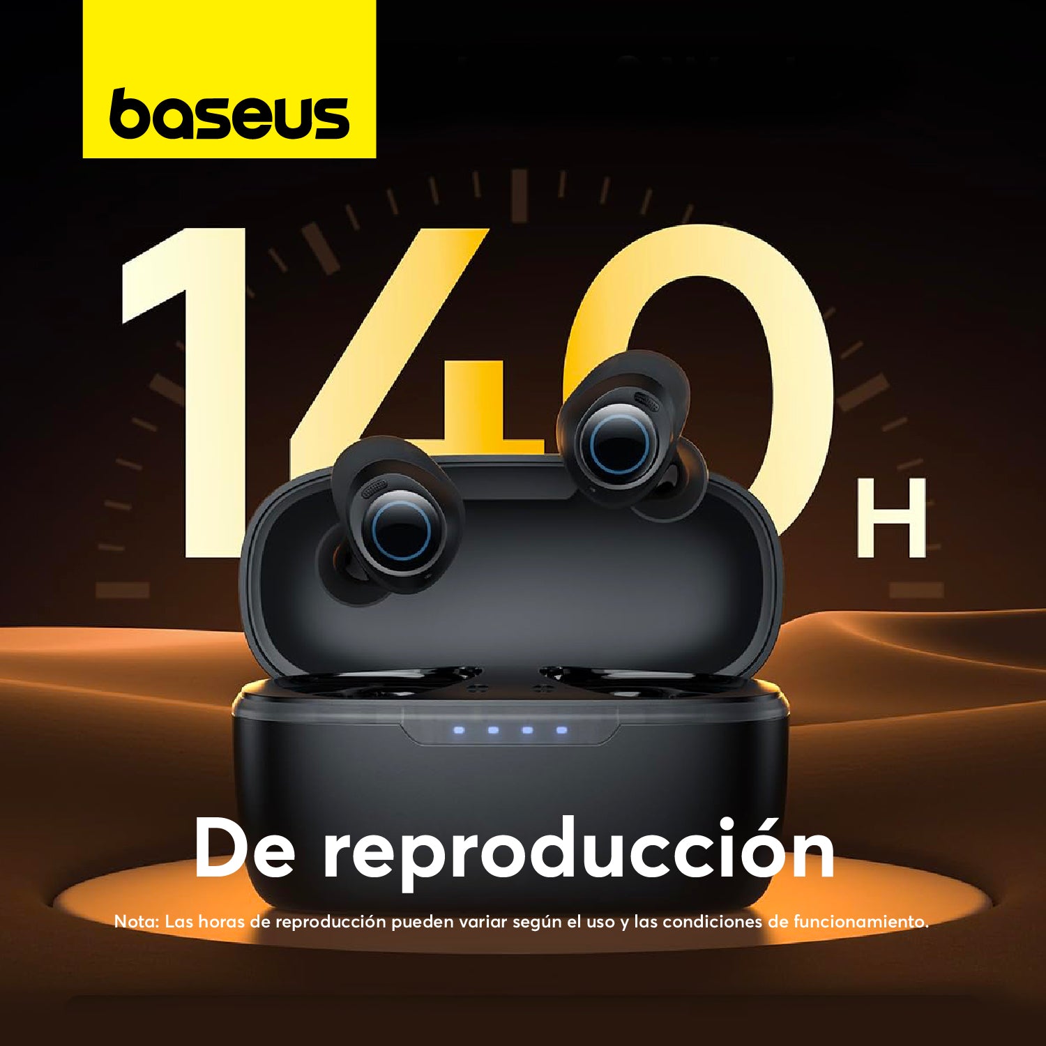 Baseus Bowie MA10 Wireless Headphones with Active Noise Cancelling (ANC) - Black | Perfect for Travel, Workouts & Commuting