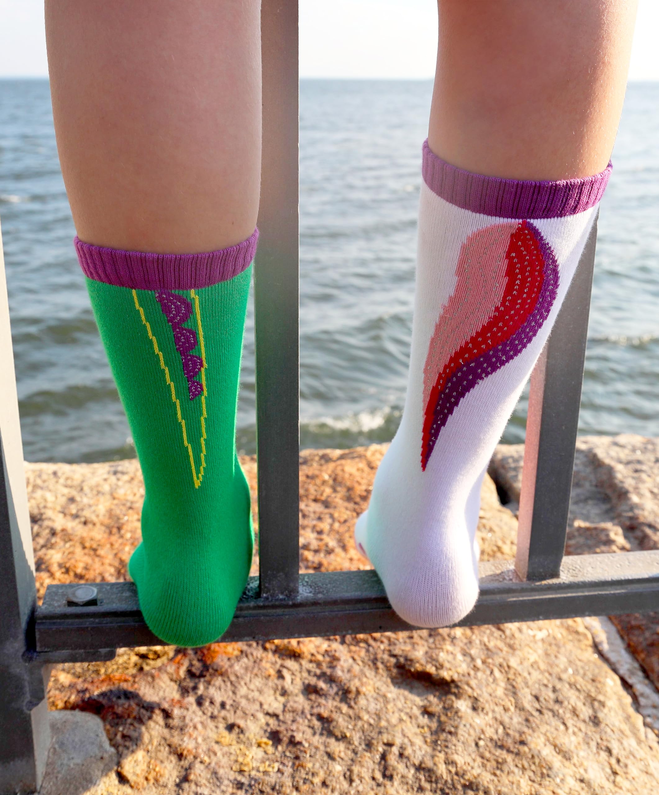 Funky Mismatched Animal Socks for Men & Women - Crazy Cool Outdoor Design, Durable & Cozy Cotton Pairs - Perfect for Hiking, Gifts & Everyday Wear