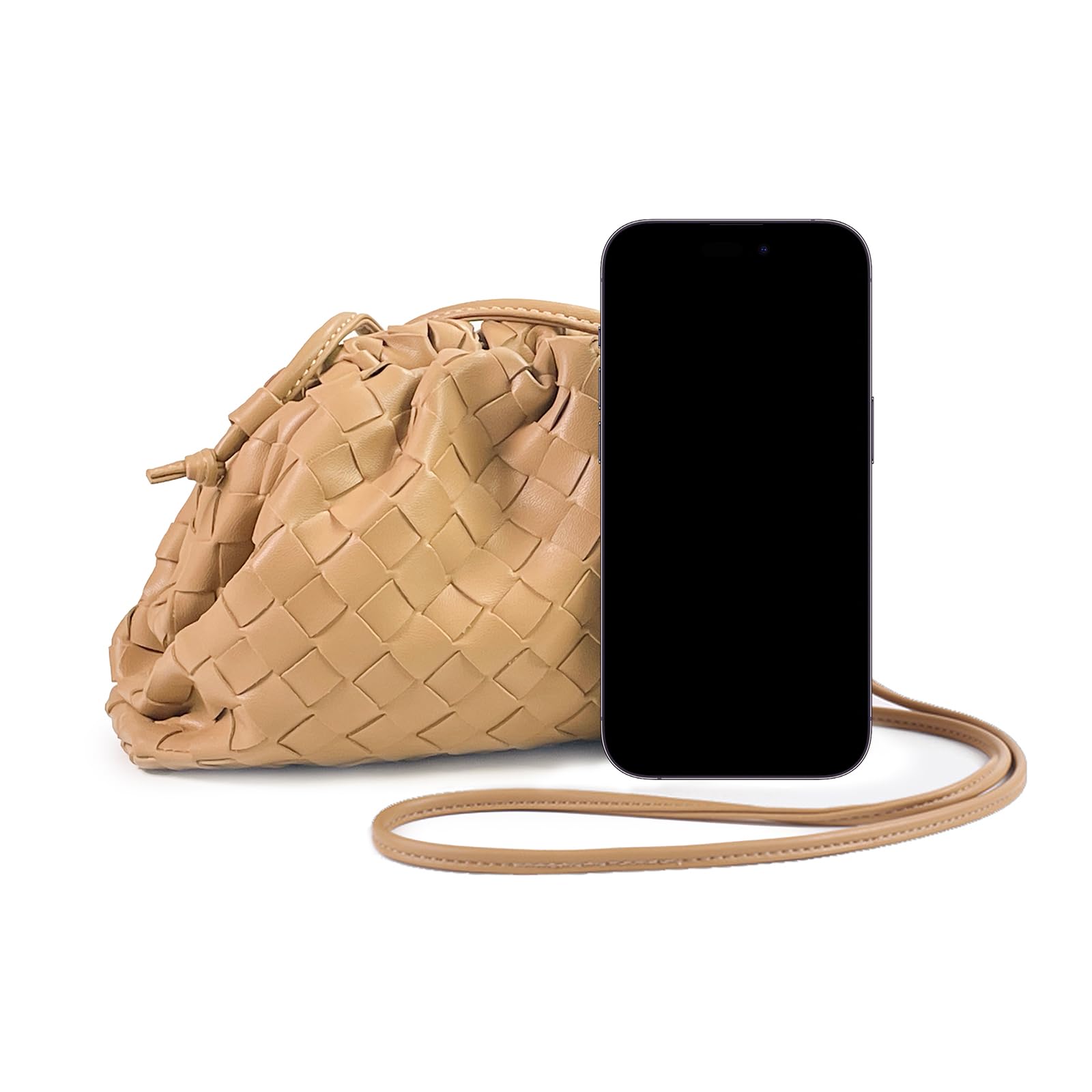 Stylish Woven Dumpling Bag for Women - Elegant Clutch Purse & Soft Cloud Crossbody Handbag - Perfect for Daily Use, Shopping, and Evening Events