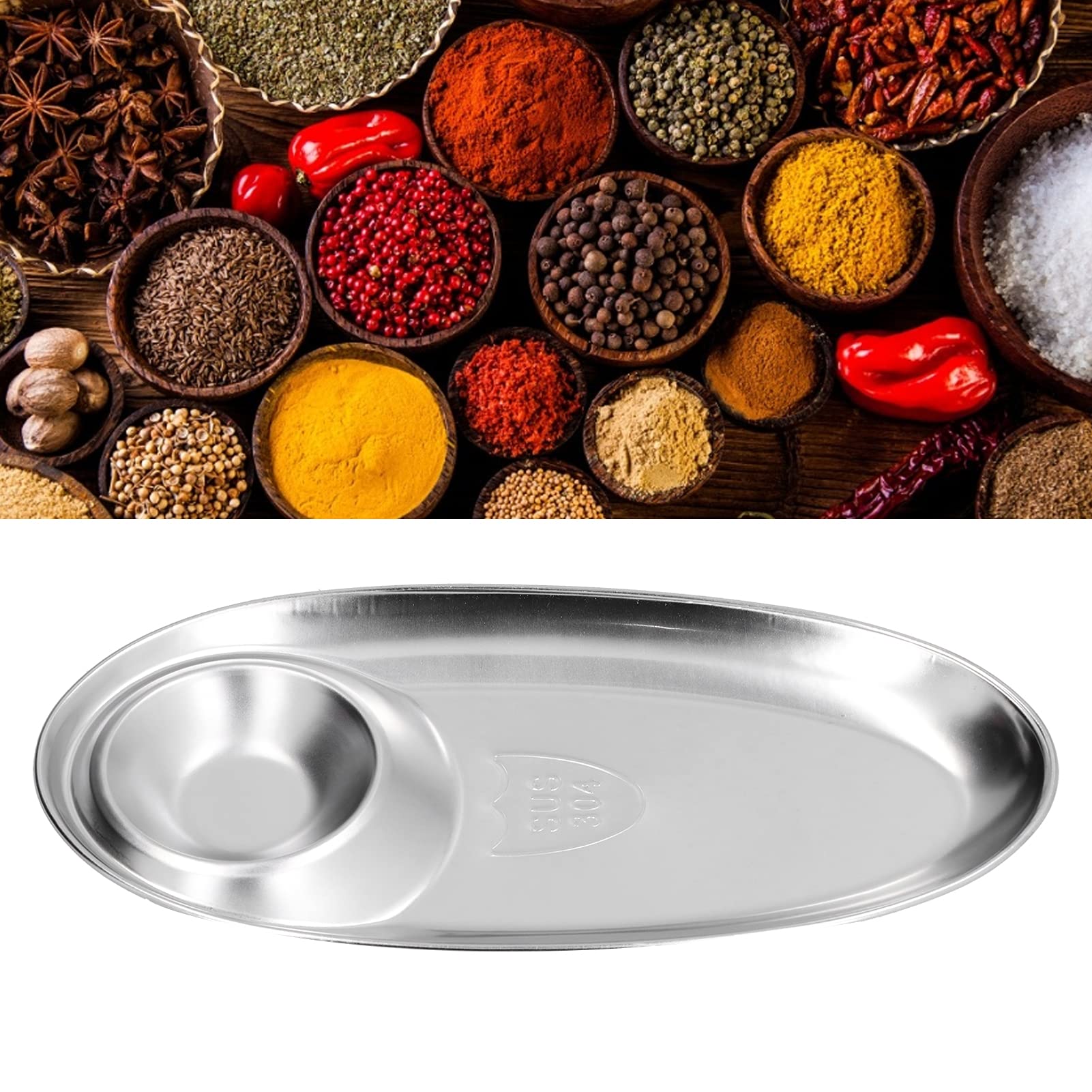 Stainless Steel Snack Plate - 304 Safe & Stable French Fries Dish for Camping, Outdoor Picnics, and Sugar Storage | Perfect for Camping Trips, BBQs, and Party Snacks