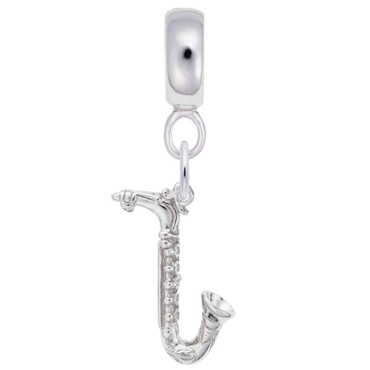 Elegant Saxophone Charm Beads for DIY Bracelets & Necklaces - Perfect for Music Lovers & Jewelry Making