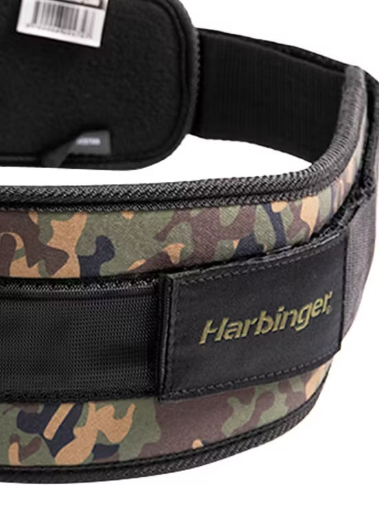 Harbinger Unisex 4.5-Inch Foam Core Weightlifting Belt - Woodland Camo for CrossFit, Powerlifting & Gym Training