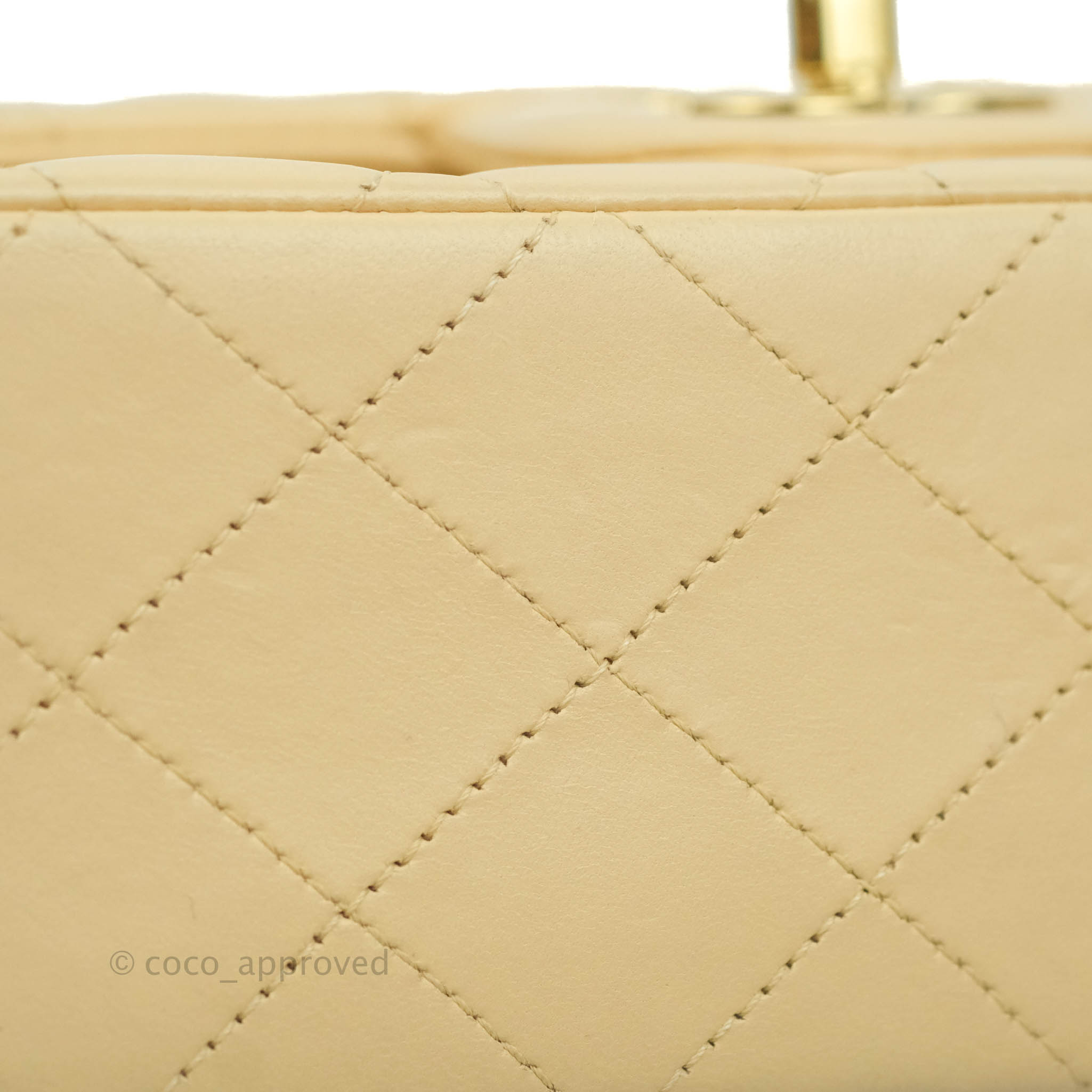 Chanel Classic Medium Double Flap Bag in Beige Lambskin Leather with Gold Hardware - Luxury Designer Handbag for Women, Perfect for Work, Date Night & Special Occasions