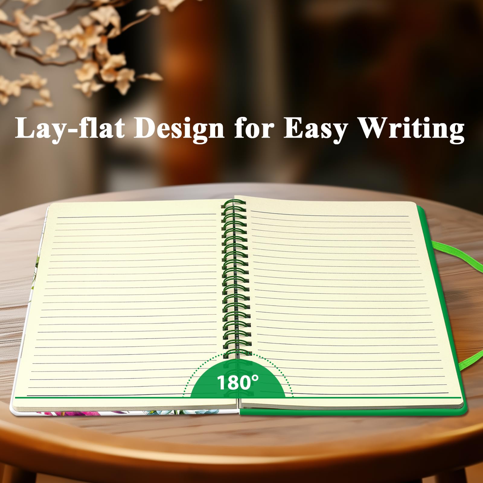 Butterfly Themed A5 Lined Spiral Notebook for Women & Girls - 160 Pages Hardcover Writing Journal (5.7'' x 8.25'') - Perfect for School, Diary Keeping, Creative Writing & Gift Giving