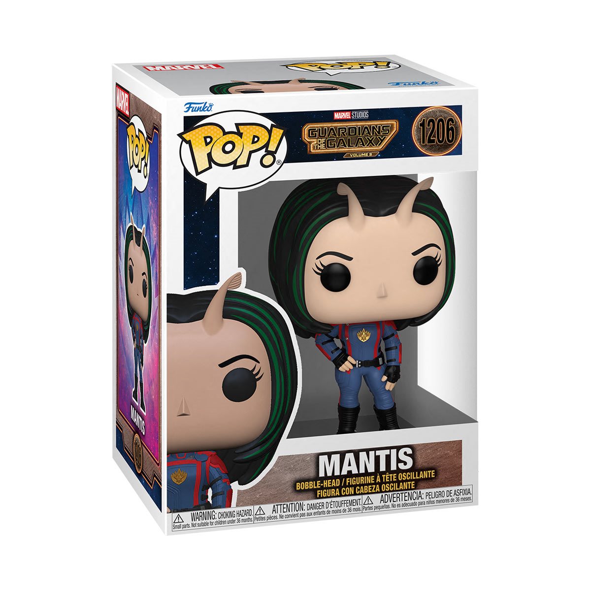 Guardians of the Galaxy Vol. 3 Mantis Funko Pop! Vinyl Figure #1206 - Collectible Movie Character Toy for Marvel Fans & Pop Culture Enthusiasts - Perfect for Display, Gifts, and Comic Conventions
