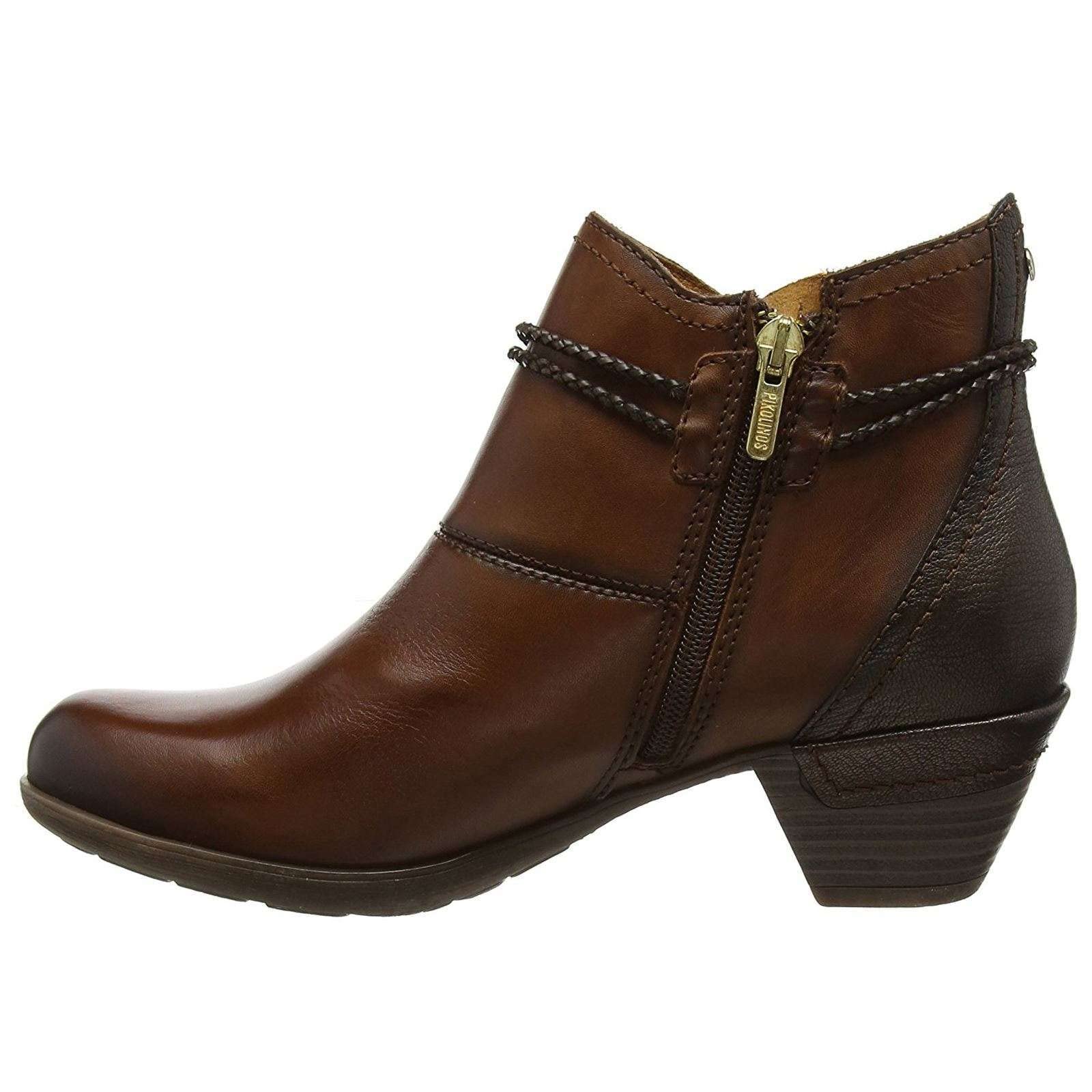 Pikolinos Women's Classic Leather Ankle Boots - Comfortable Casual & Dress Shoes for Work, Travel & Everyday Wear