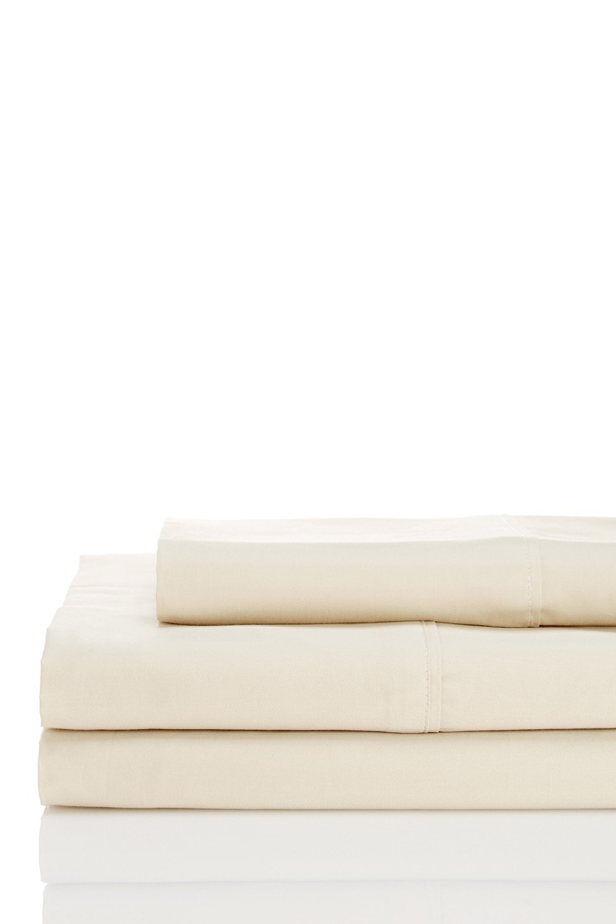 Belle Epoque Luxury 4-Piece Full Sheet Set - 100% Cotton Champagne Color Bedding - Perfect for Master Bedroom, Guest Room & Airbnb Stays