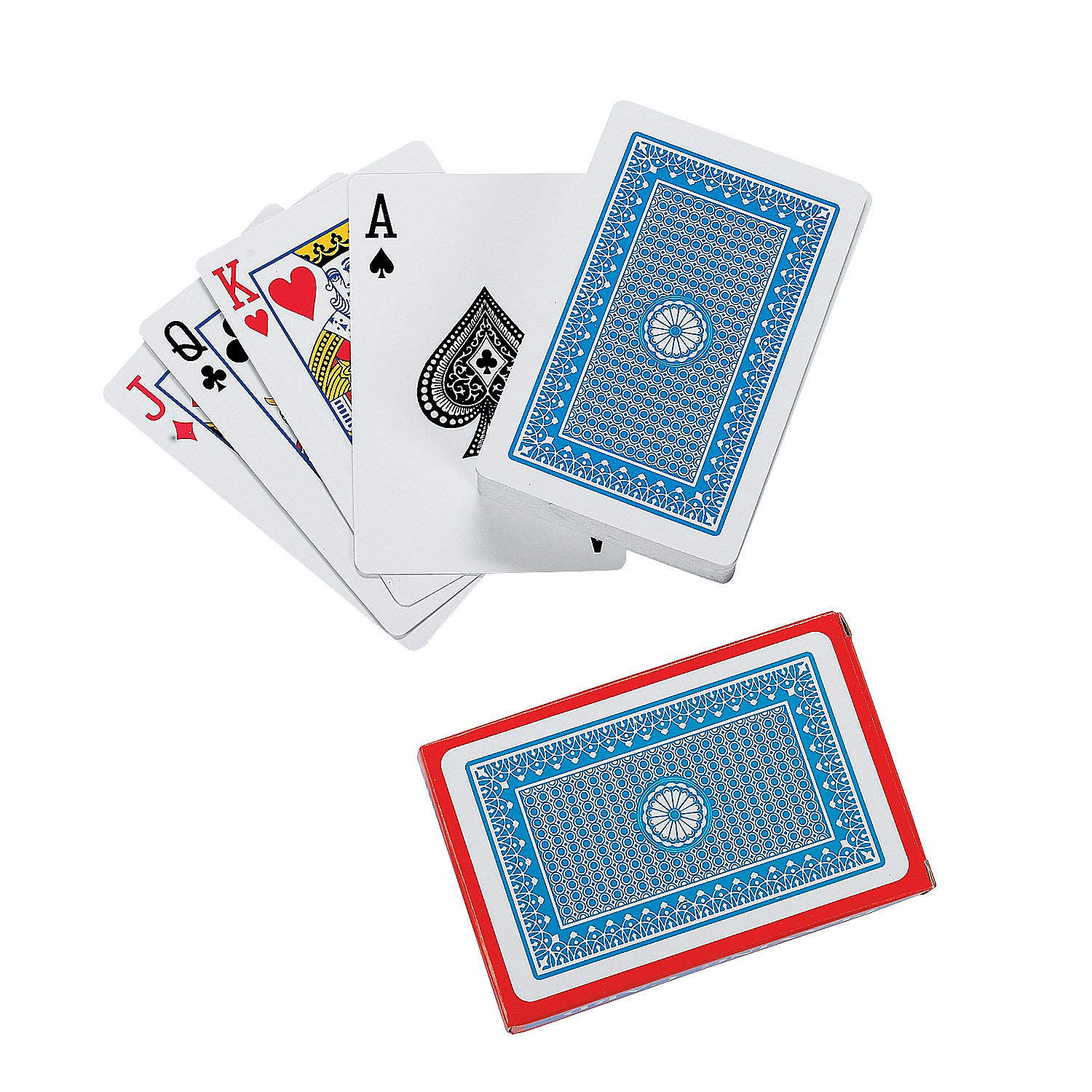 Fun Express Playing Cards - 12 Packs of 54-Card Decks for Kids & Adults - Perfect for Family Game Night, Poker Parties & Magic Tricks