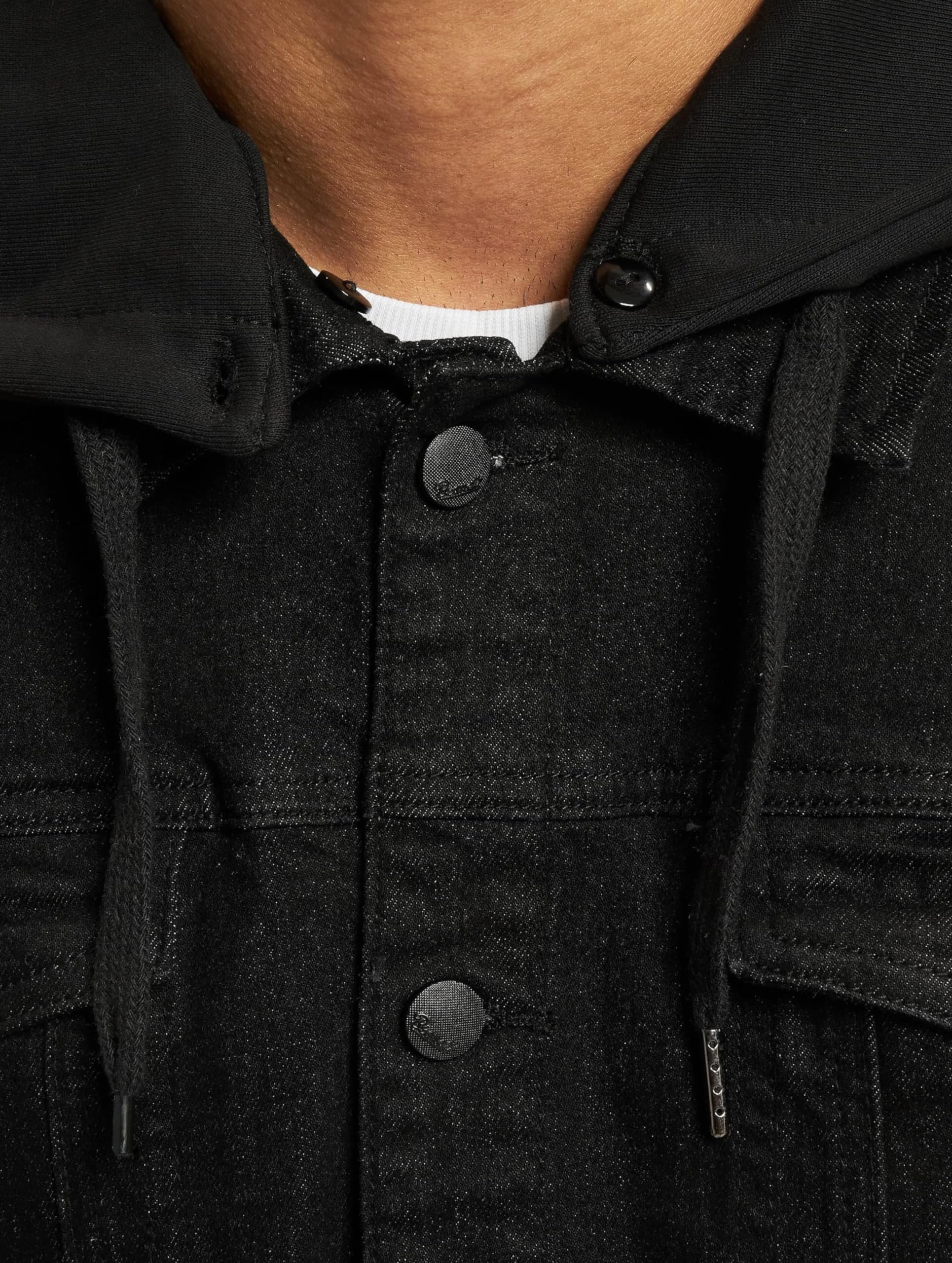 Brandit Cradock Denim Sweat Jacket for Men - Stylish Casual Denim Hooded Jacket with Fleece Lining - Perfect for Streetwear, Outdoor Activities & Everyday Fashion