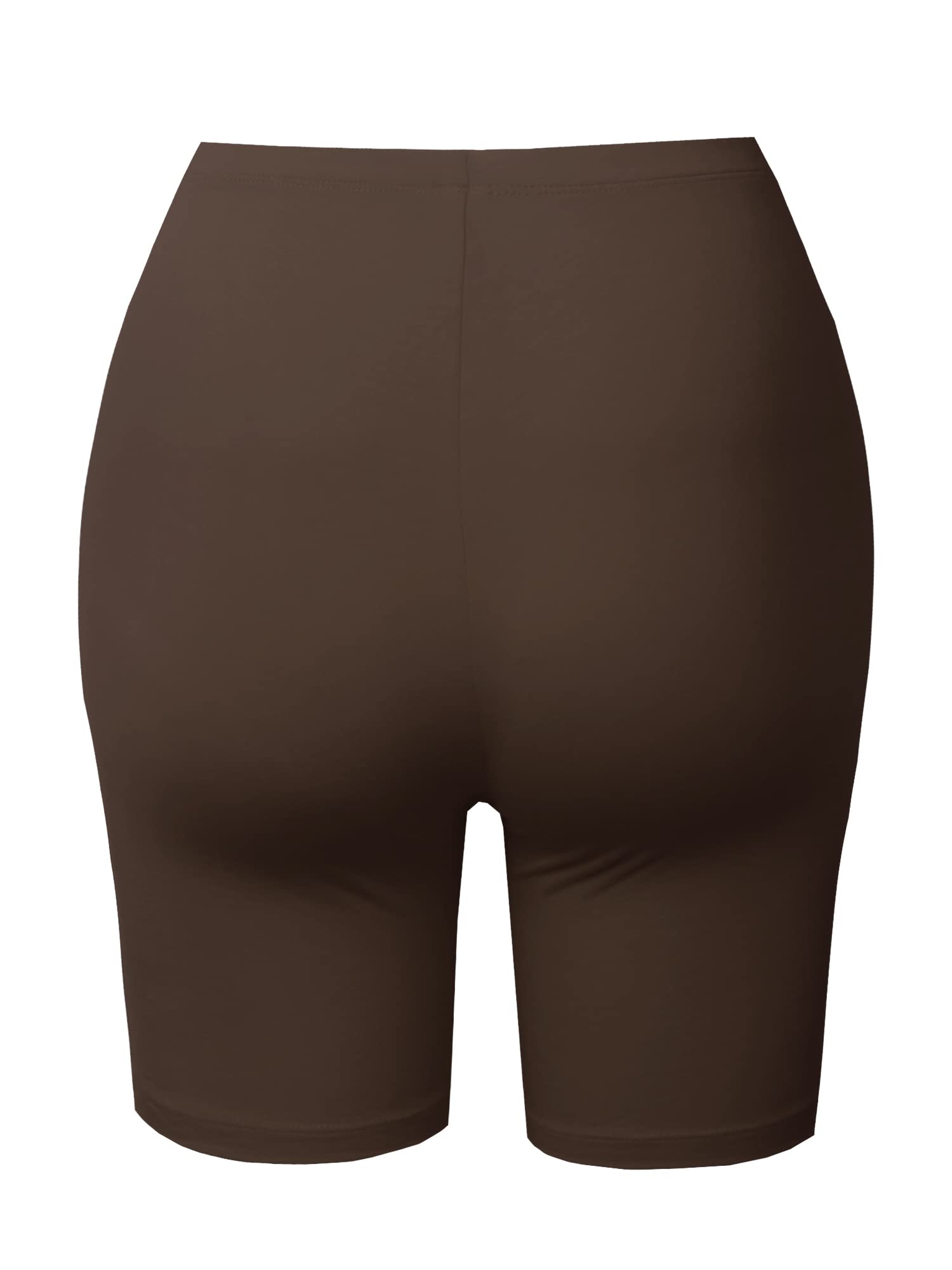 Emma Women's Essential Active Daily Cotton Mid Rise Biker Shorts - Comfortable Workout & Lounge Shorts for Yoga, Running, Gym & Casual Wear