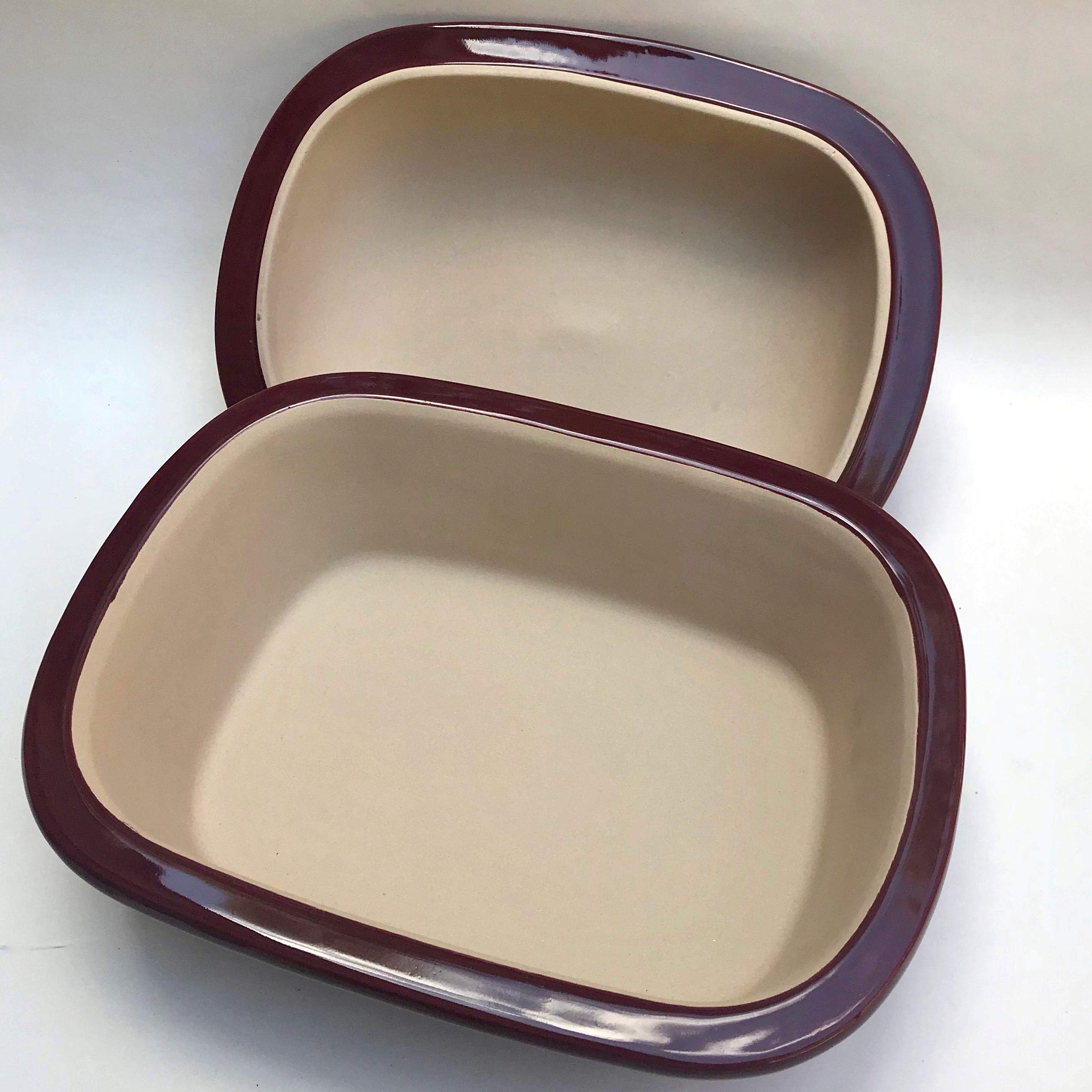 The Pampered Chef Deep Covered Baker - Oven & Microwave Safe Stoneware for Baking, Roasting & Serving | Perfect for Casseroles, Bread & More
