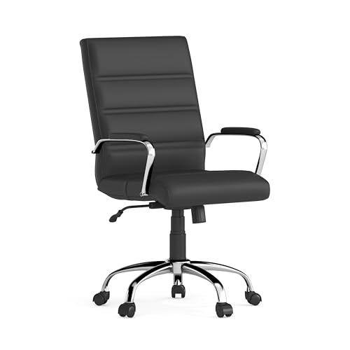 Black Leathersoft/Chrome Frame