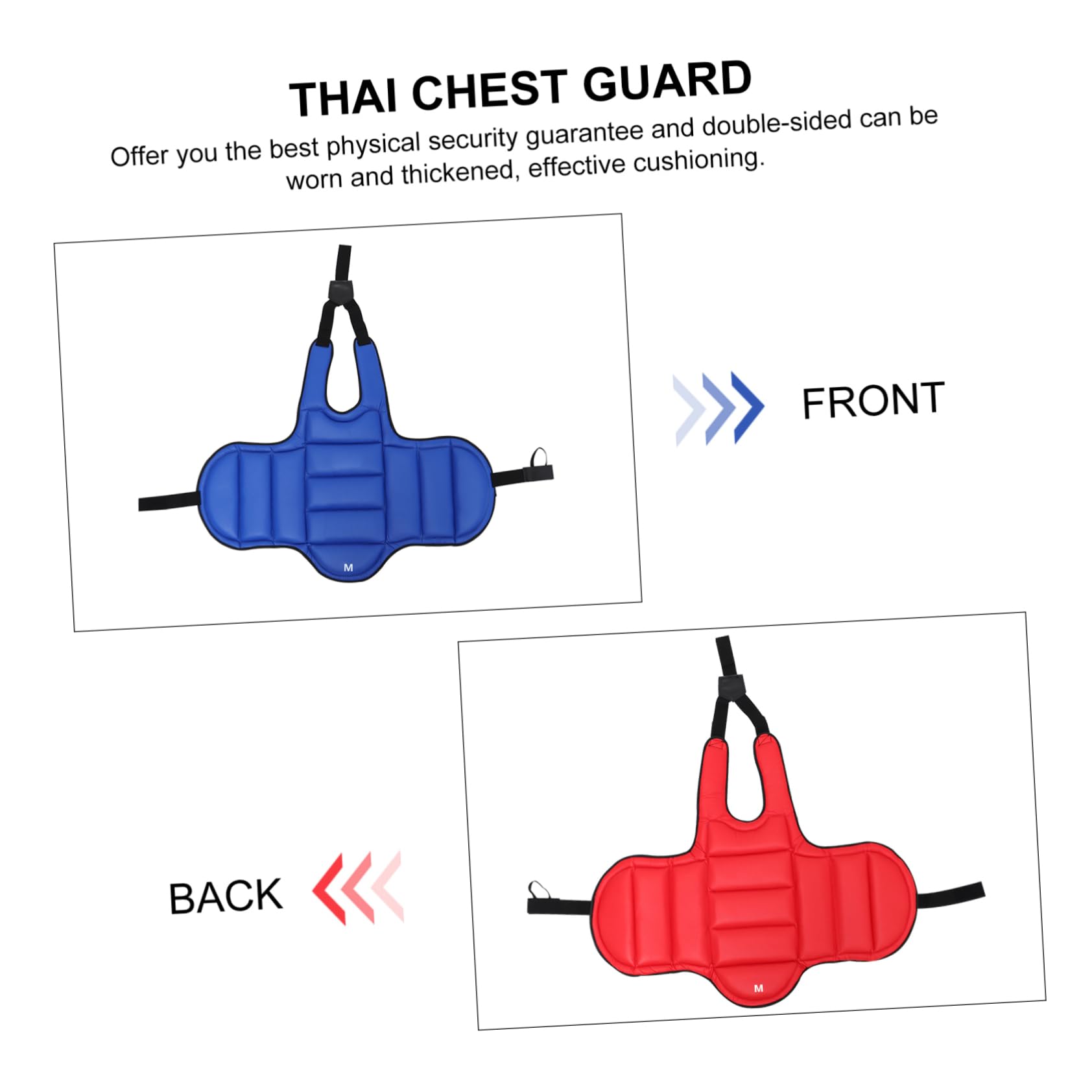 Best Thai Boxing & Taekwondo Chest Protector - High Impact Body Armor for Martial Arts Training & Competition - Perfect for MMA, Kickboxing & Sparring Practice