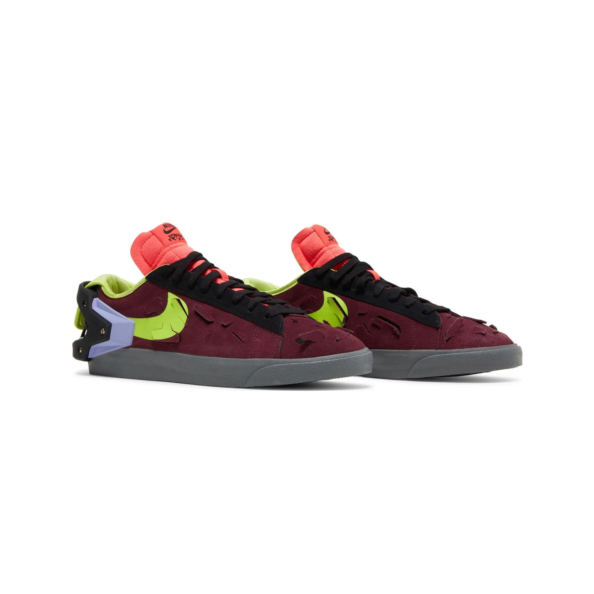 Nike Blazer Low x Acronym 'Night Maroon' Sneakers (2022) - Stylish Streetwear Shoes for Men | Perfect for Casual Wear, Urban Fashion & Sneaker Collectors
